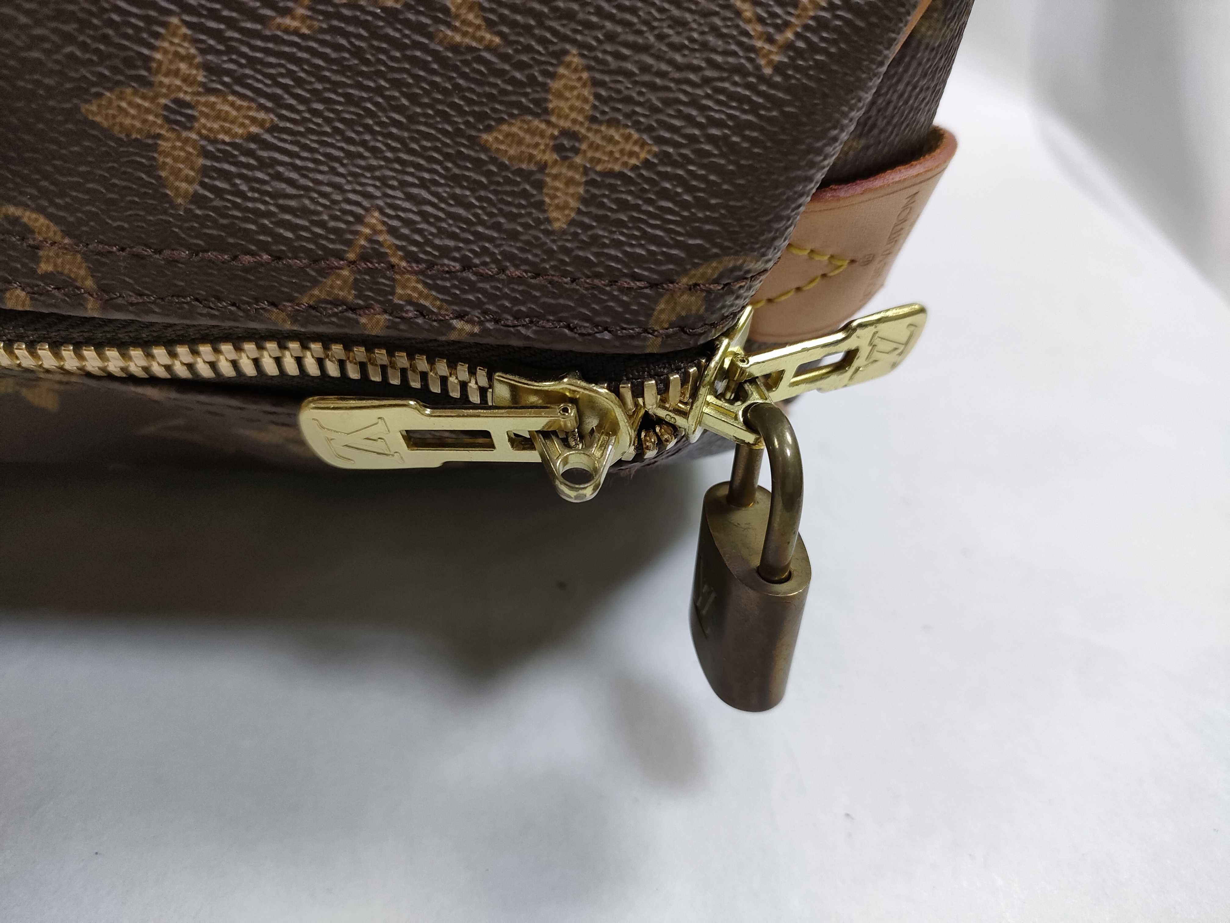 Monogram Keepall 50 Boston Bag with Padlock, Name Tag, and Handle — view 7