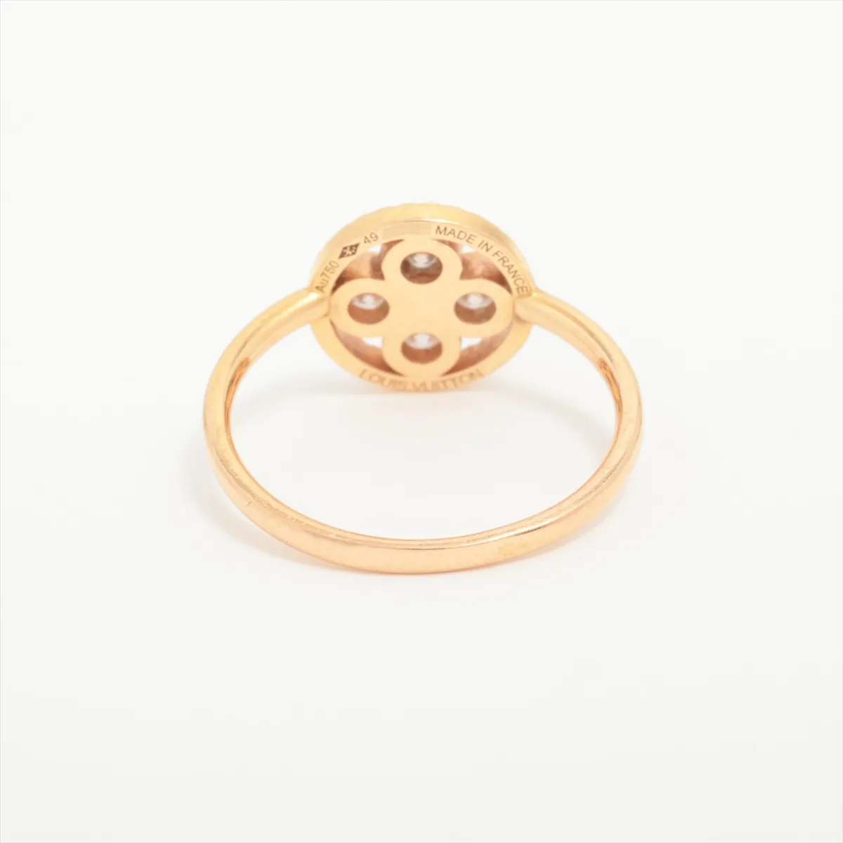 Bergsant Blossom Diamond Ring 750(YG) 2.1g 49 406784 Distortion — view 2