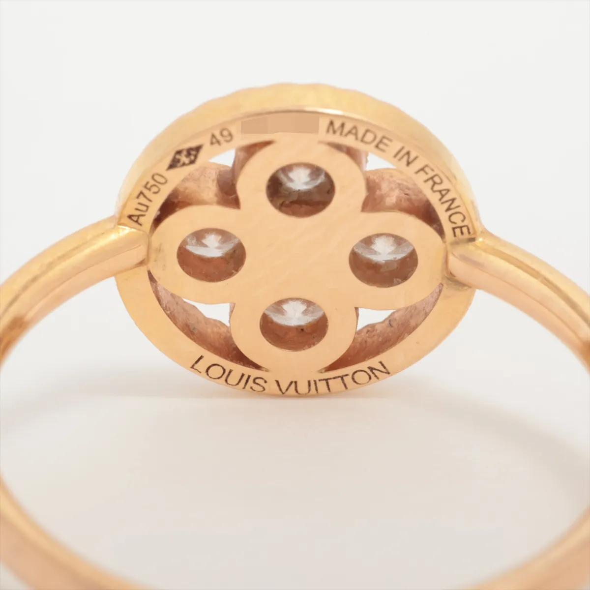 Bergsant Blossom Diamond Ring 750(YG) 2.1g 49 406784 Distortion — view 3