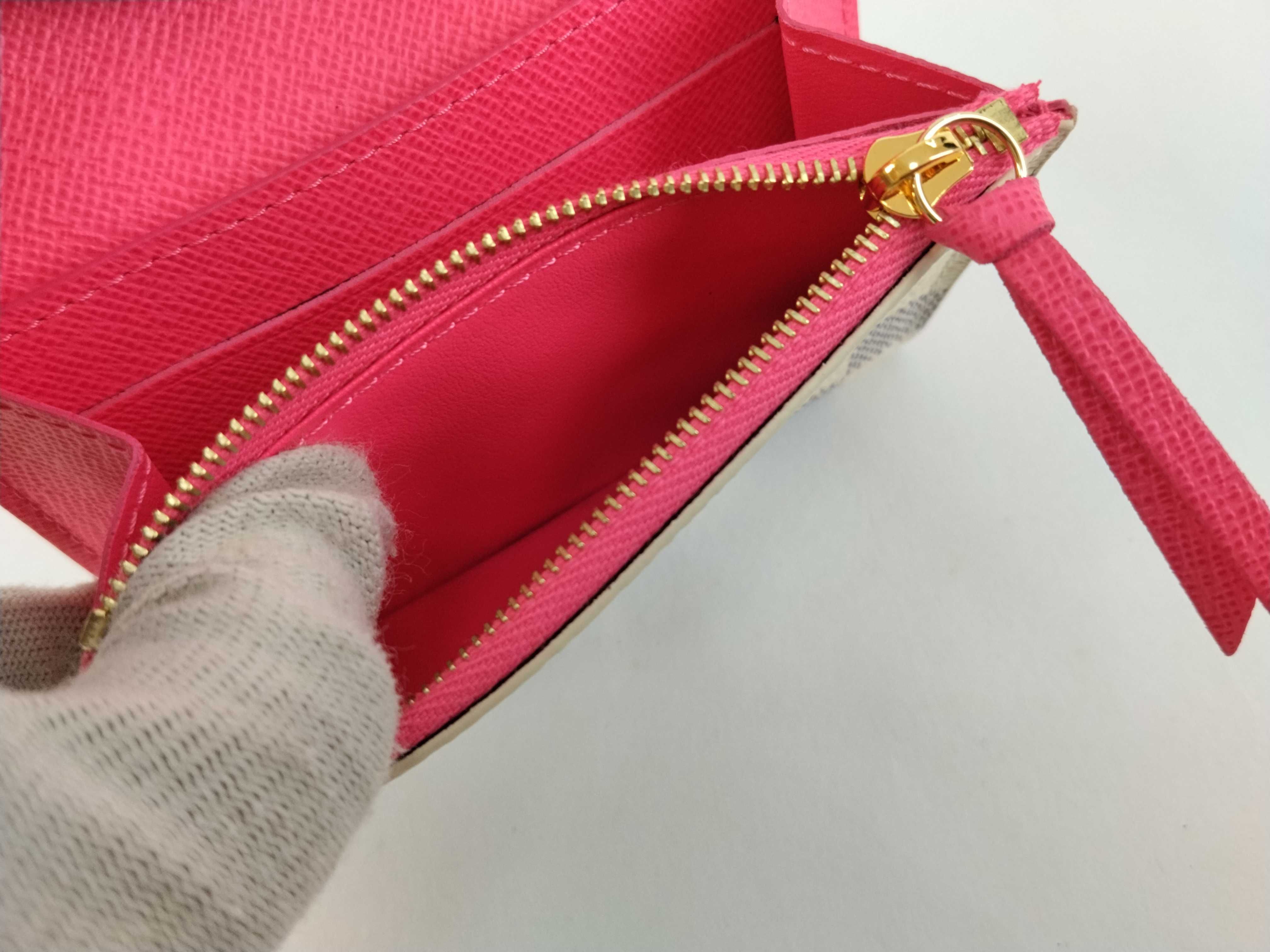 Damier Louis Vuitton Damier Azur Portemonnaie Rosalie Holiday Christmas N40506 RFID Wallet — view 11