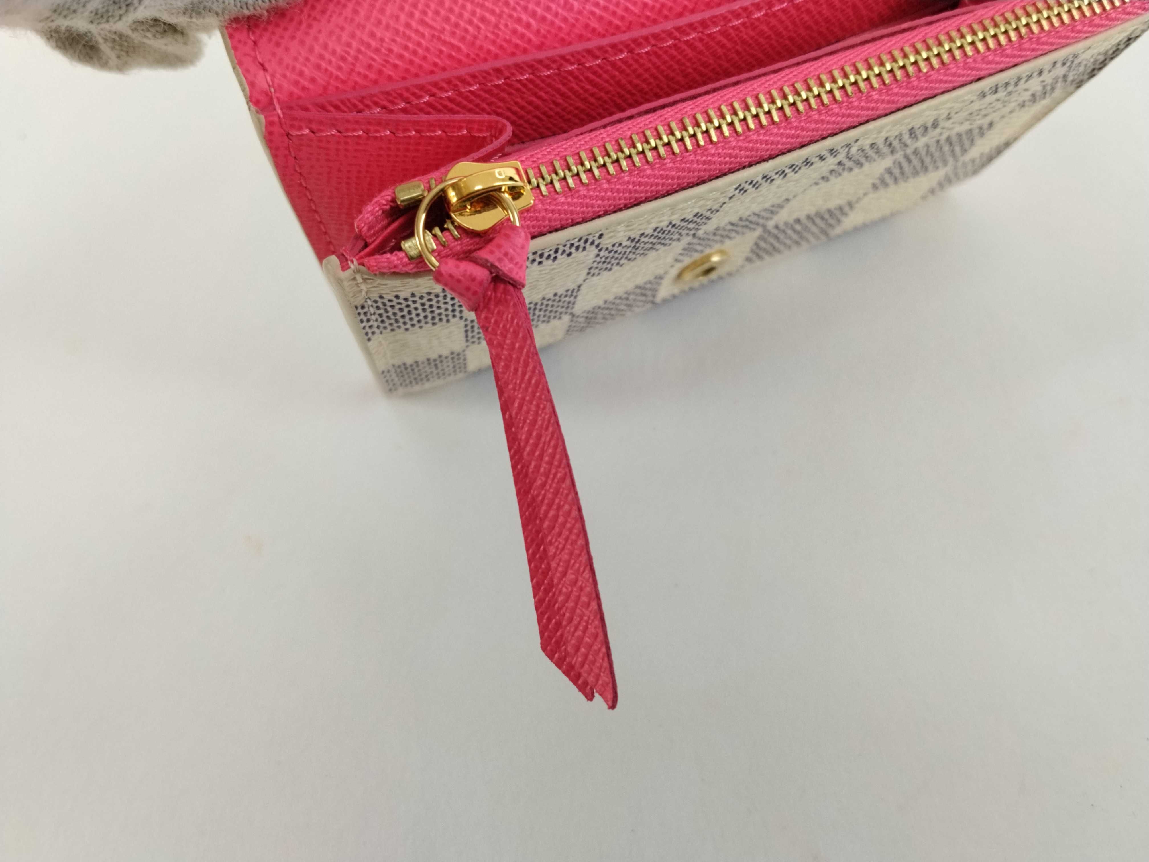 Damier Louis Vuitton Damier Azur Portemonnaie Rosalie Holiday Christmas N40506 RFID Wallet — view 10