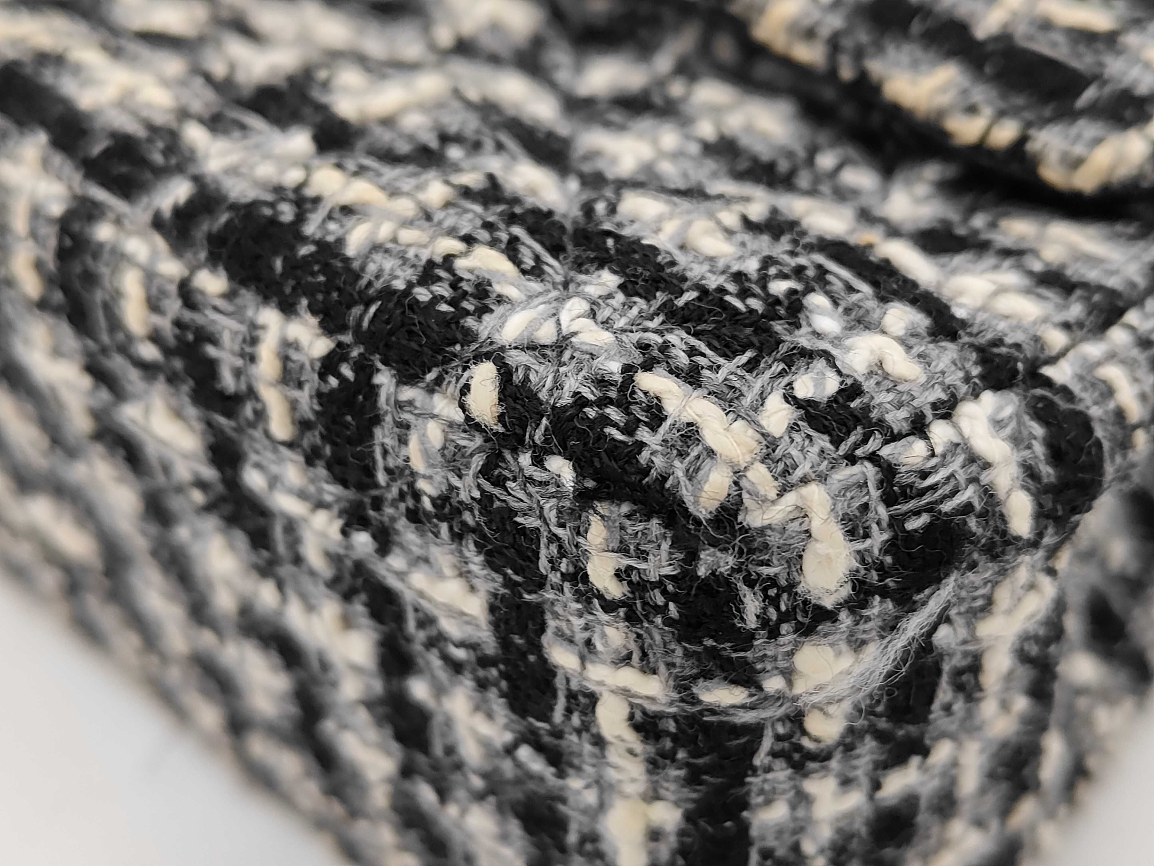 Tweed Double Flap Chain Shoulder Bag (Series 9) — view 6