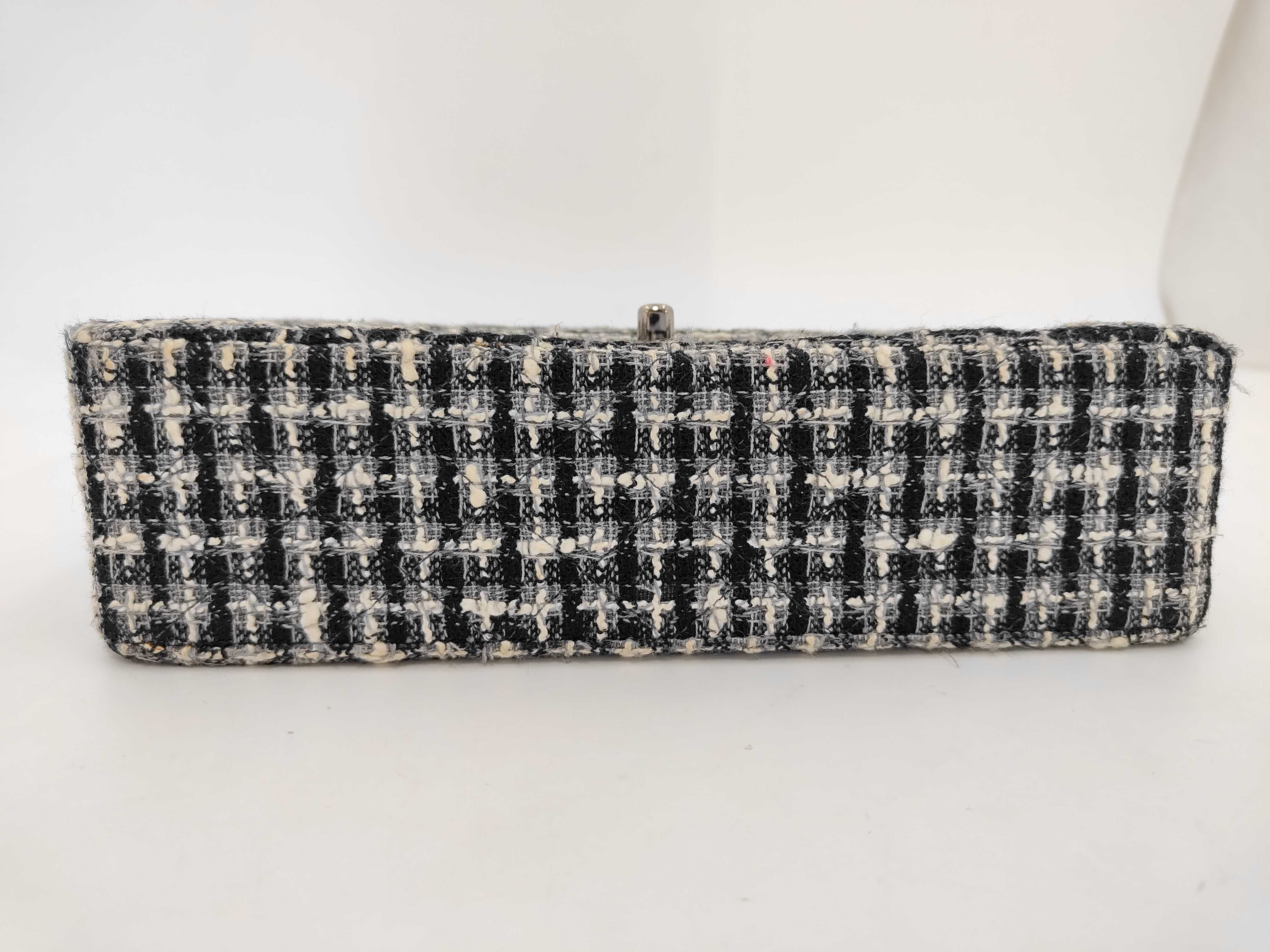 Tweed Double Flap Chain Shoulder Bag (Series 9) — view 7