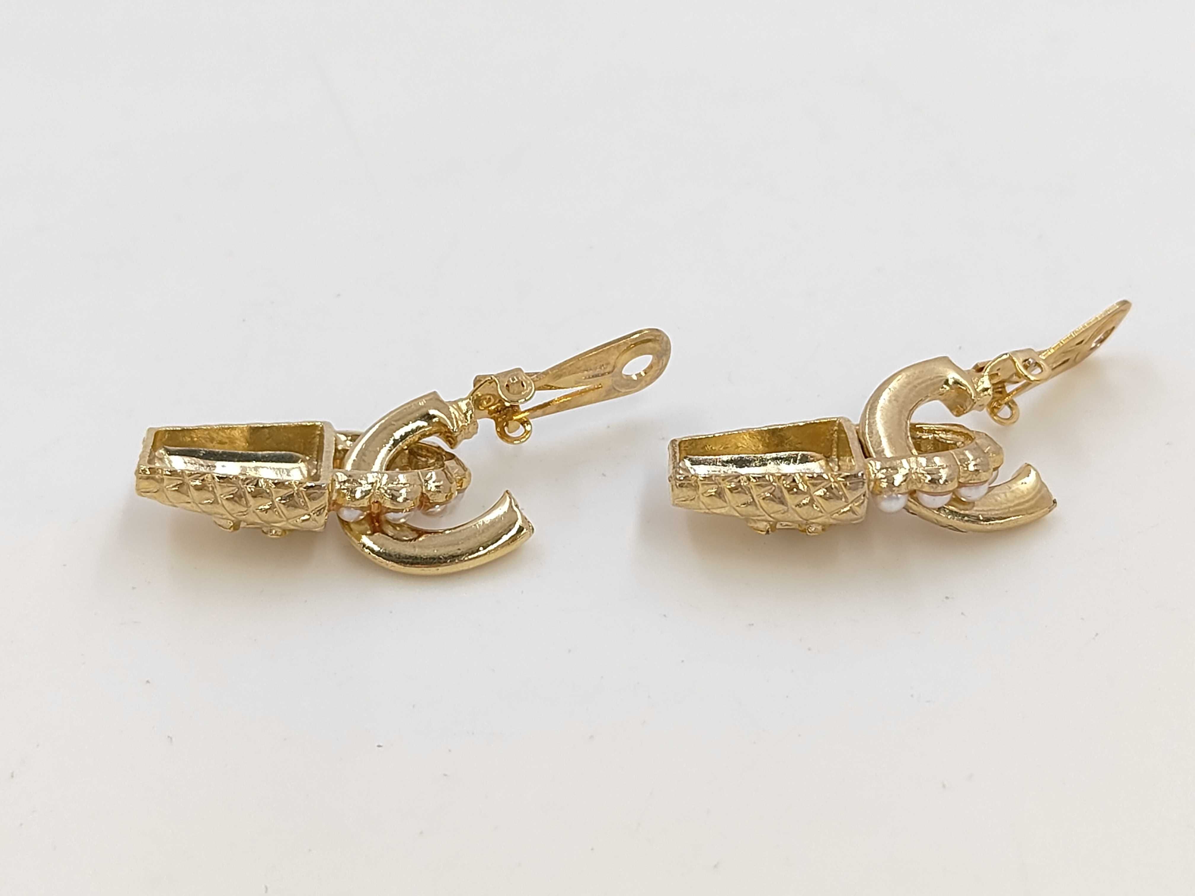pearl matelassé earrings — view 3