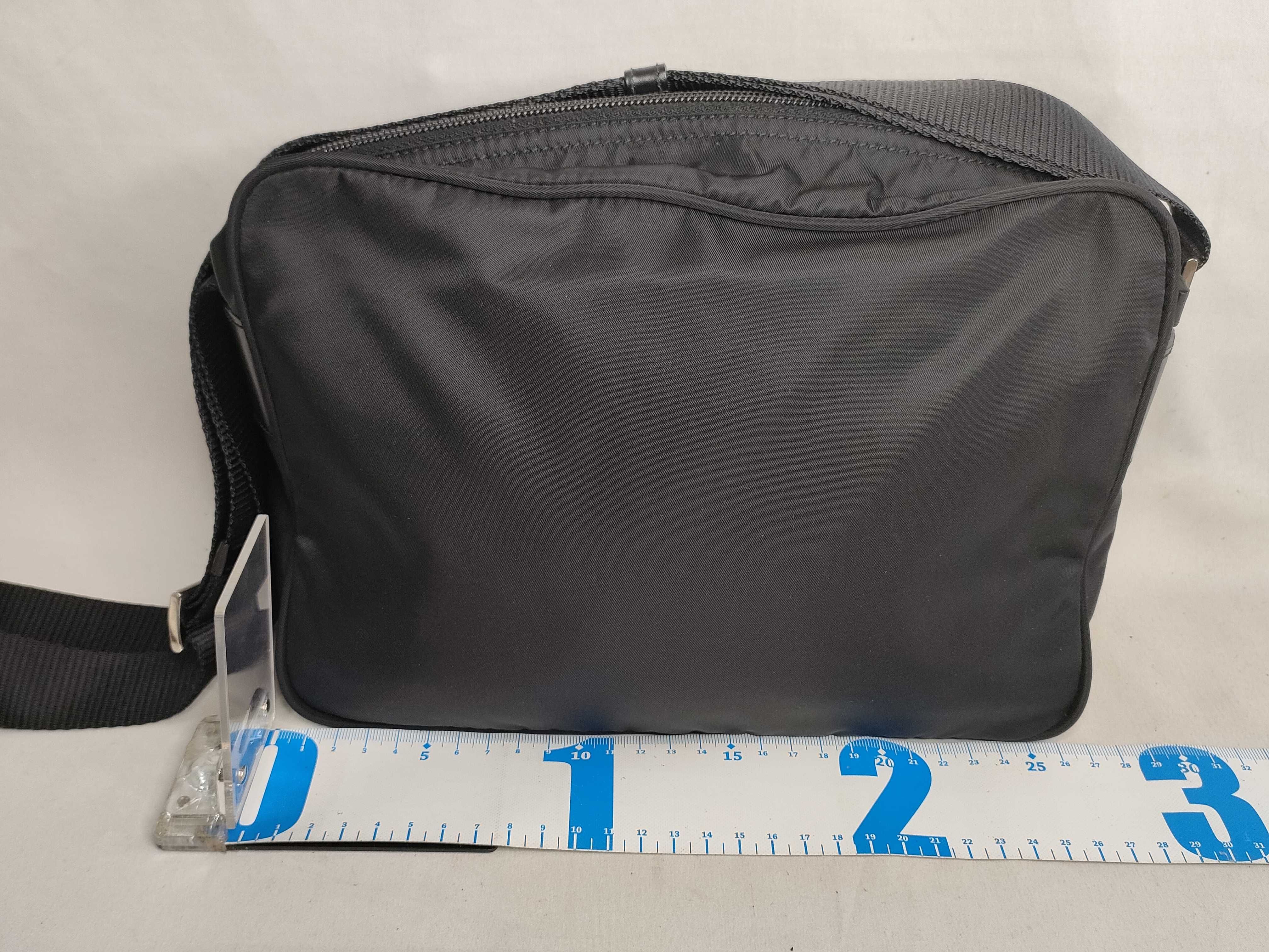 Nylon Camera Bag Shoulder Bag (Current Model) with Triangle Logo — view 2