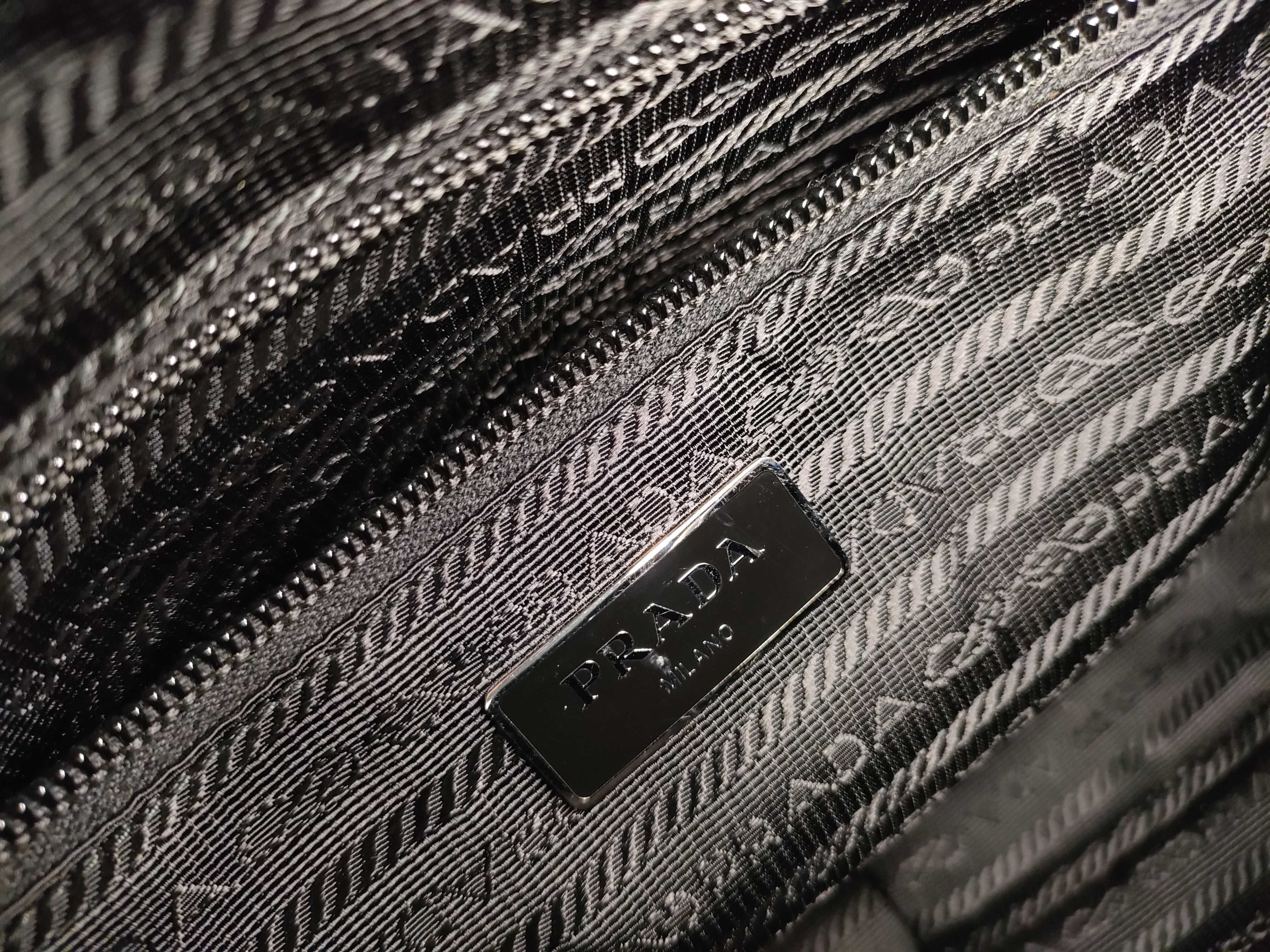 Nylon Camera Bag Shoulder Bag (Current Model) with Triangle Logo — view 12