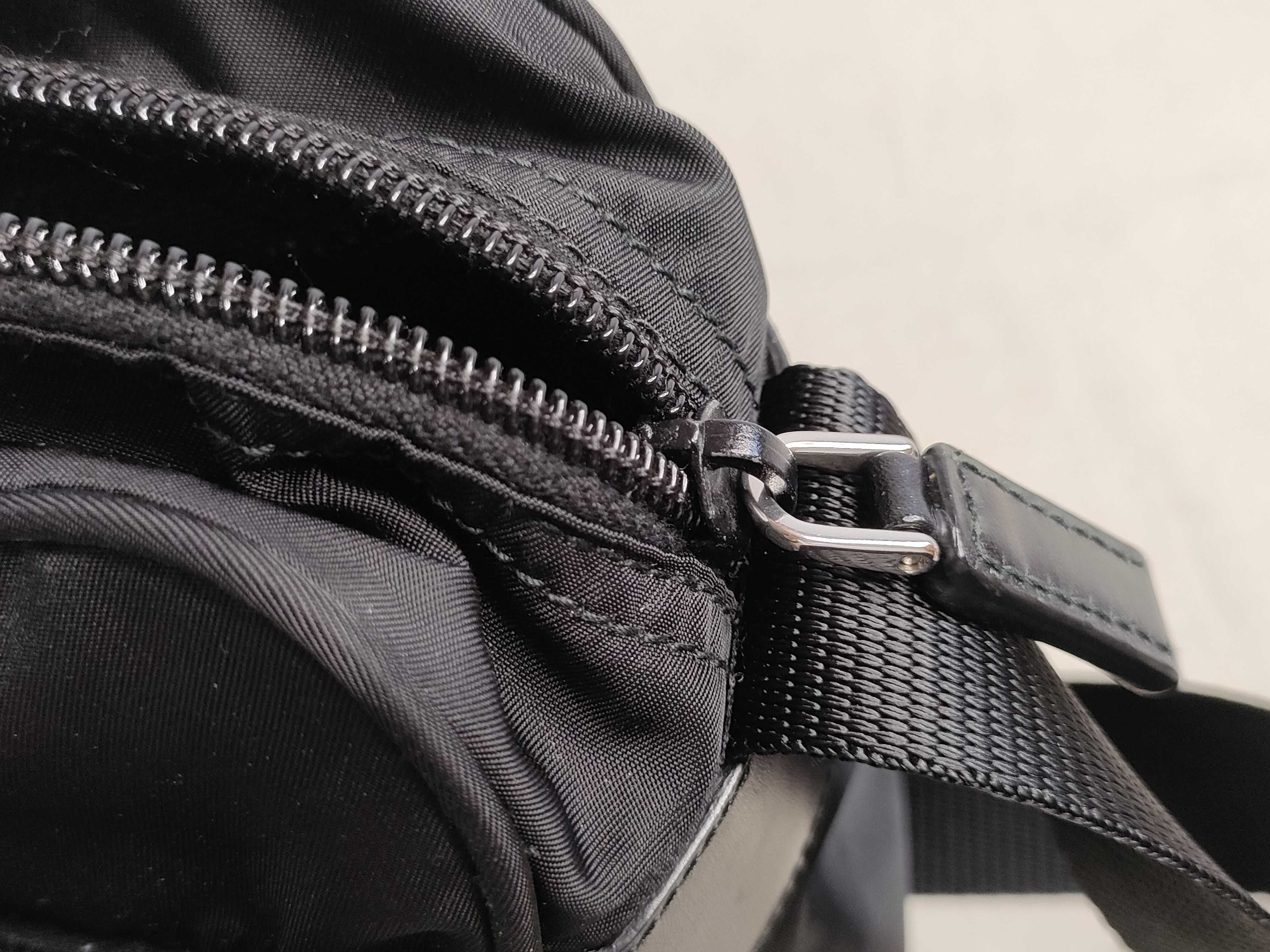 Nylon Camera Bag Shoulder Bag (Current Model) with Triangle Logo — view 14