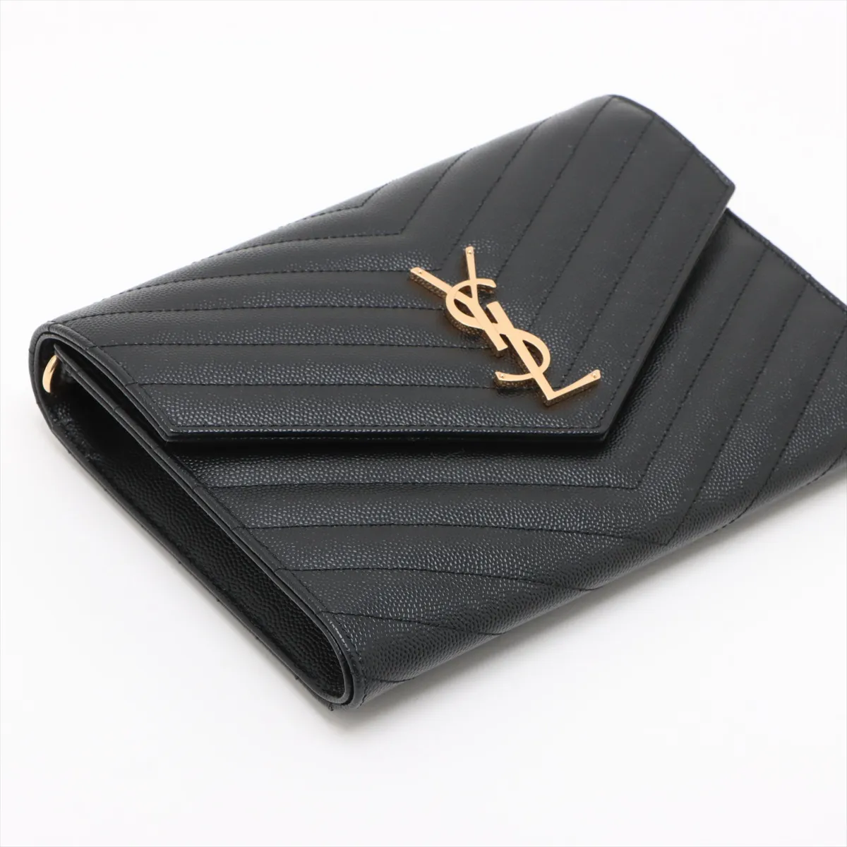 Leather Clutch Bag Black 617662 — view 4