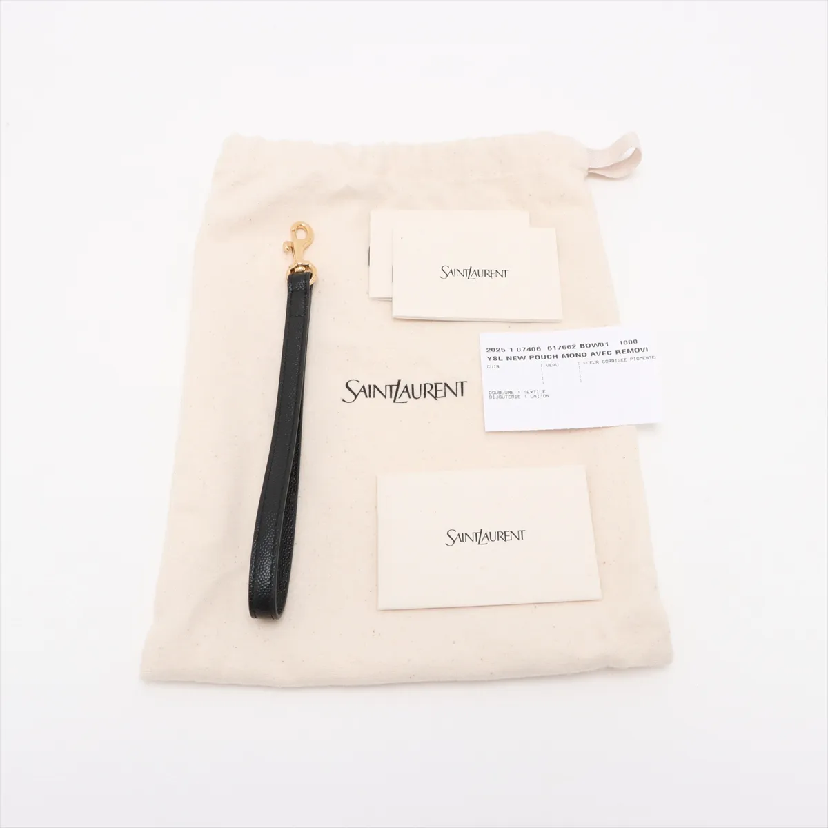 Leather Clutch Bag Black 617662 — view 8