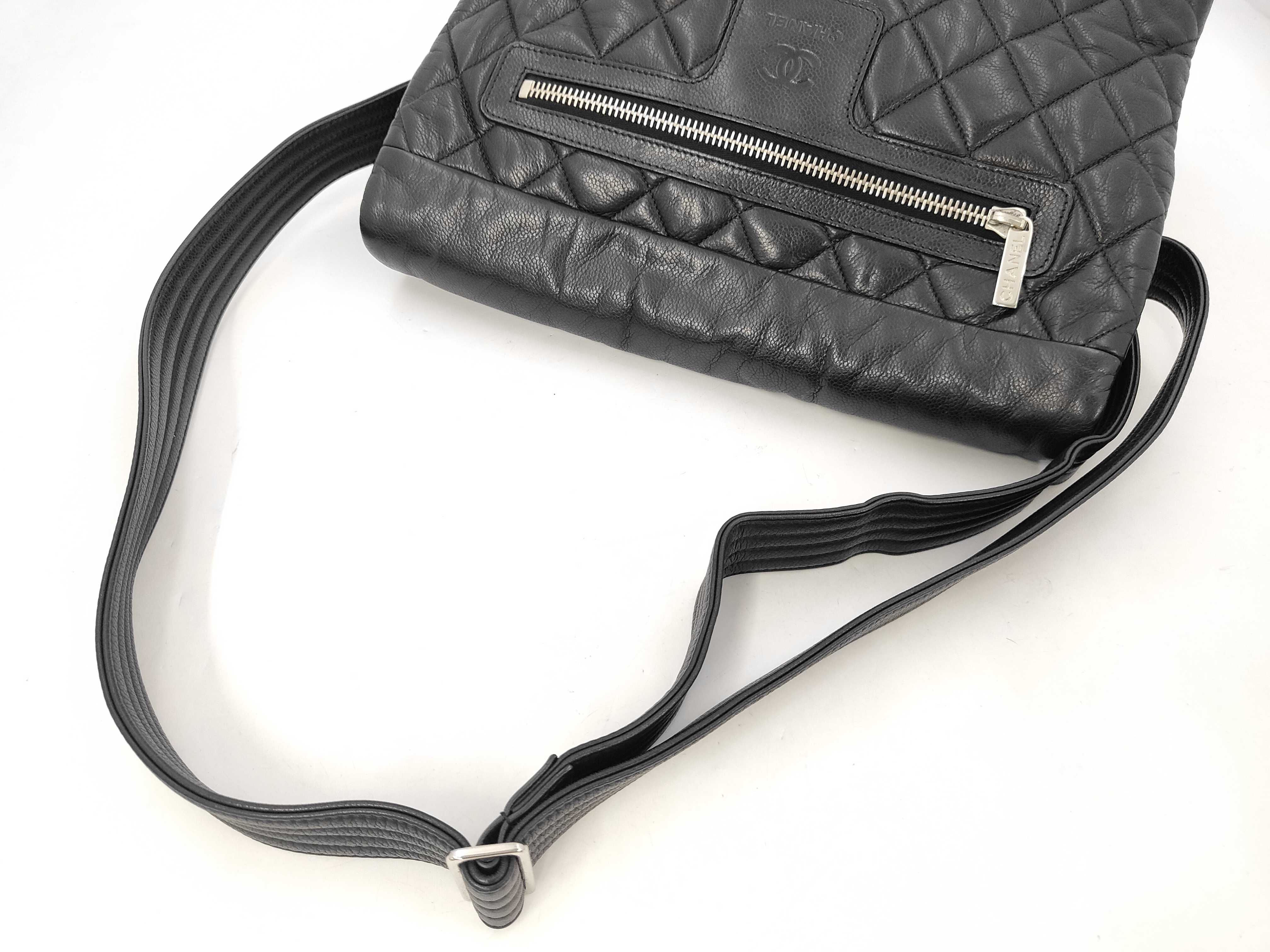 Coco Cocoon Caviar Skin Black Shoulder Bag — view 5
