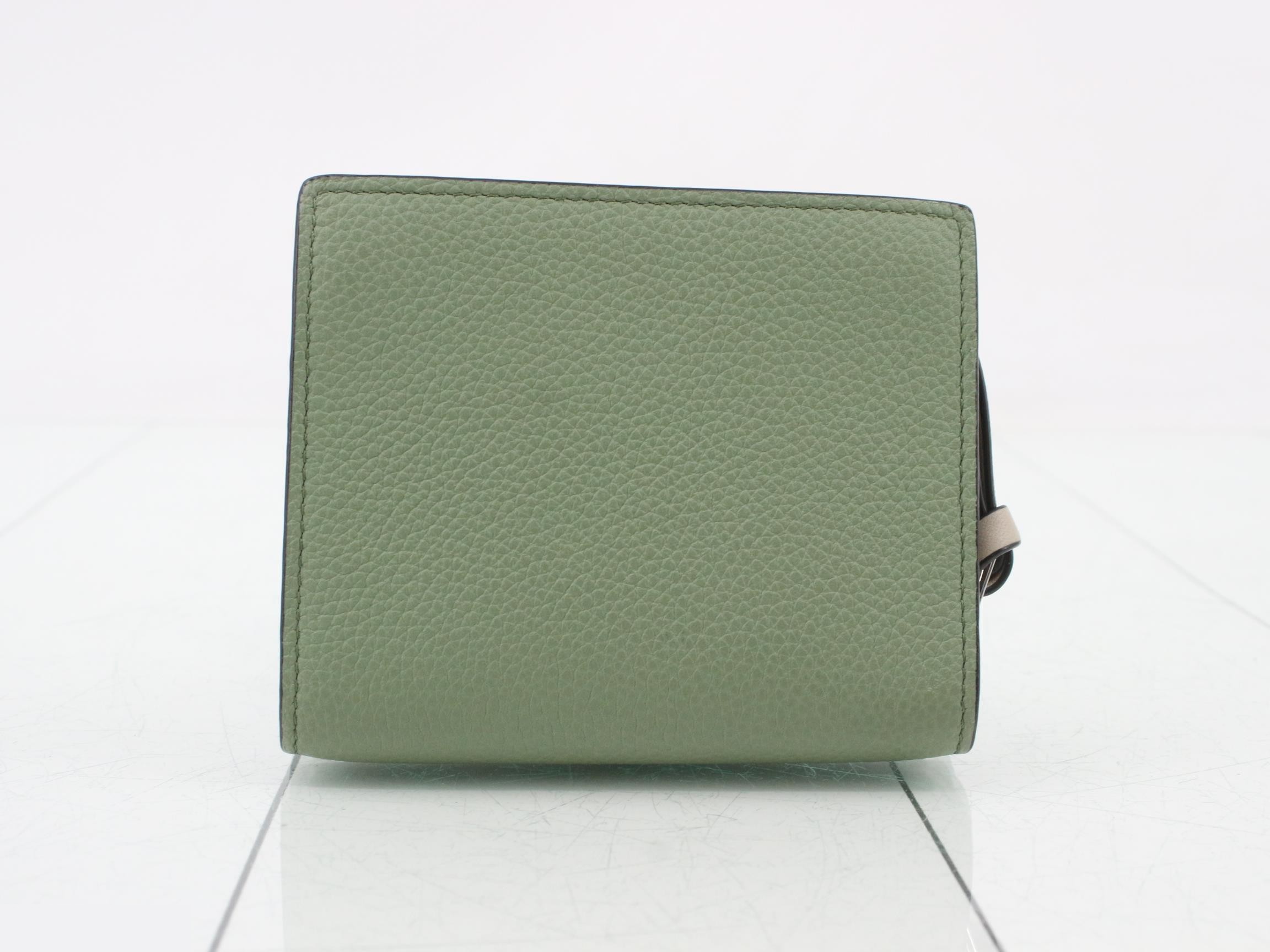 Other lines: Bags & Wallets - Anagram Tri-fold Wallet - Green — view 2