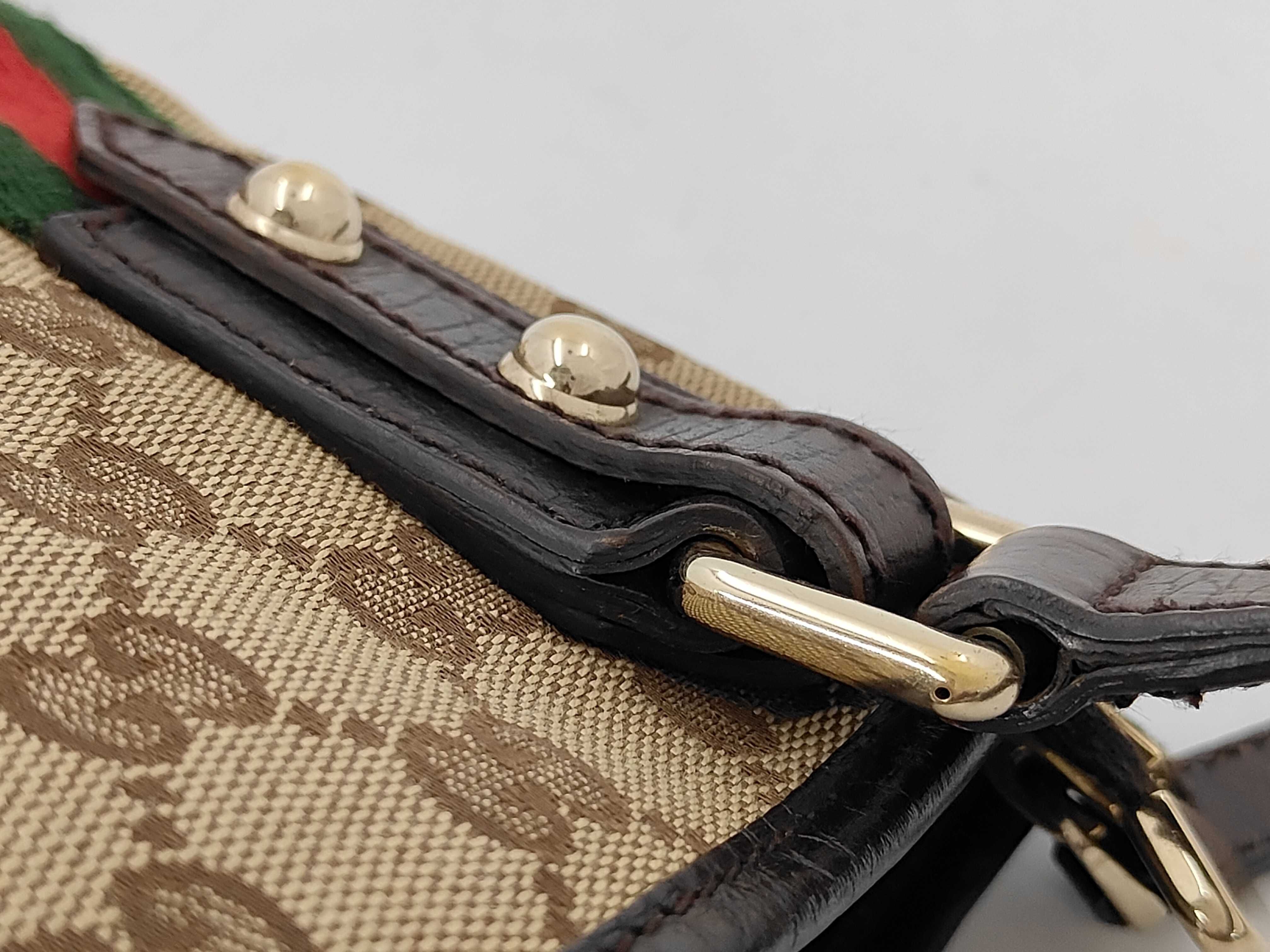 144388 GG Canvas Sherry Line Shoulder Bag — view 7