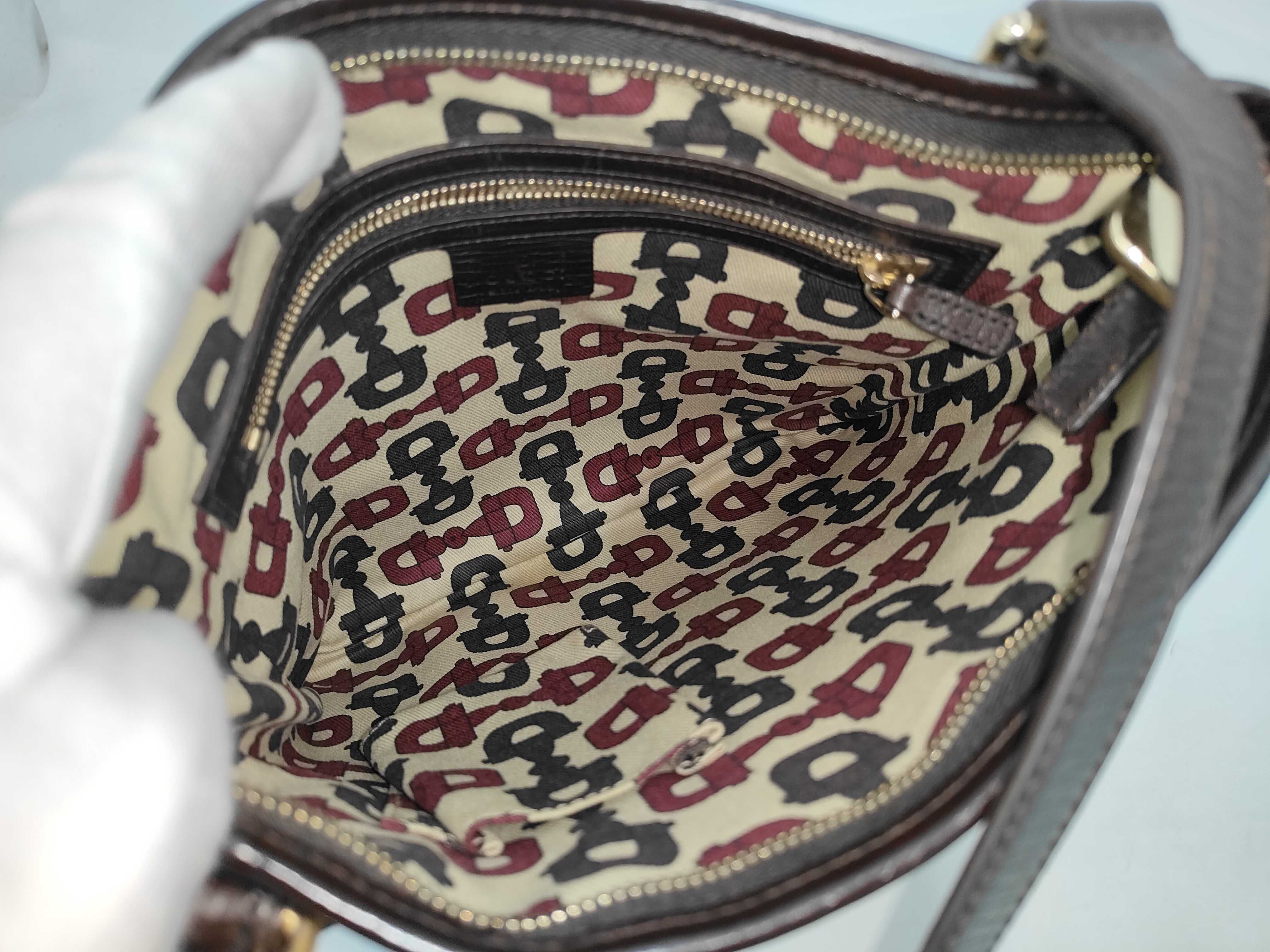 144388 GG Canvas Sherry Line Shoulder Bag — view 8