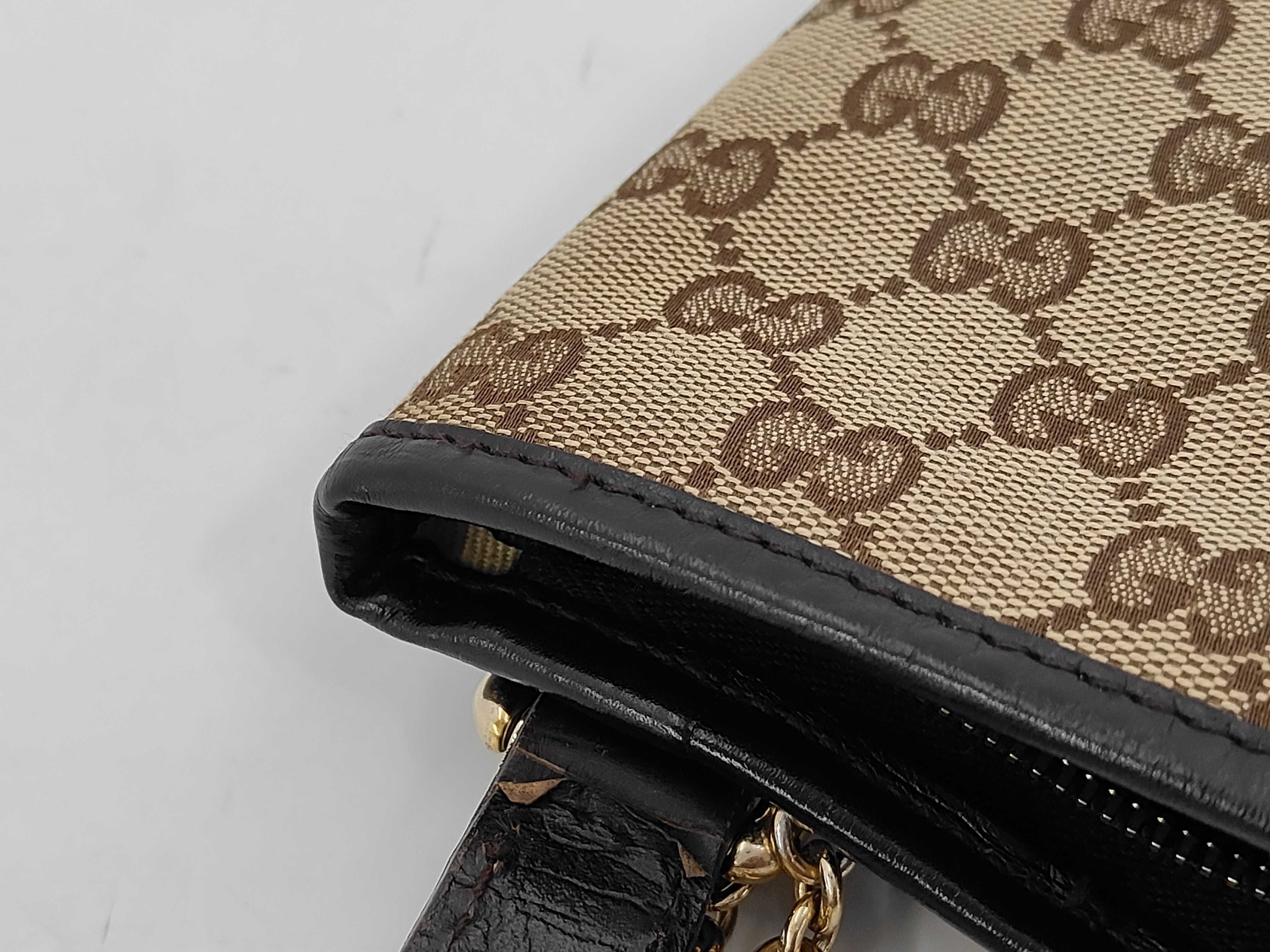 144388 GG Canvas Sherry Line Shoulder Bag — view 10
