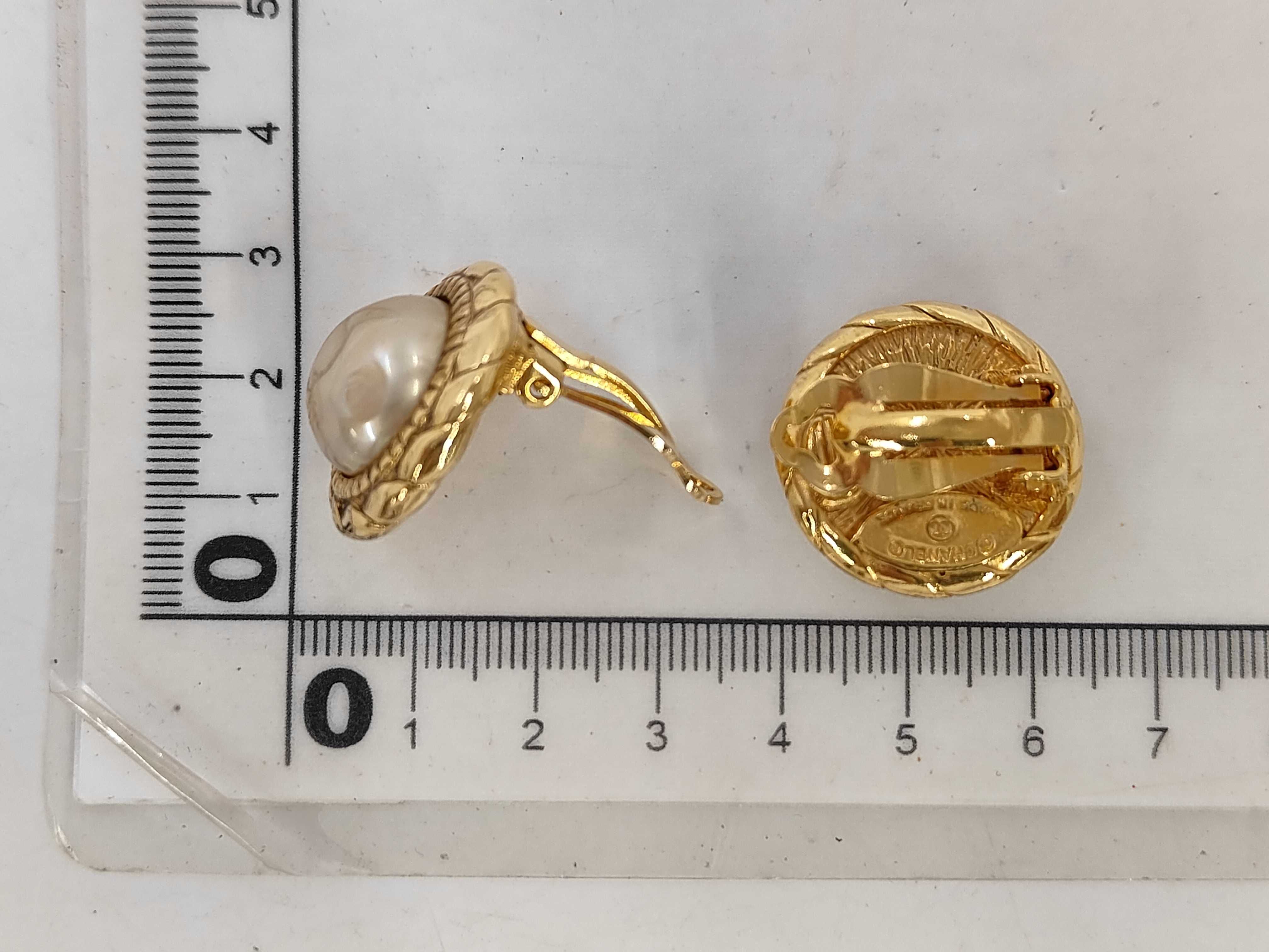 Pearl Round Gold (YG) Earrings — view 6