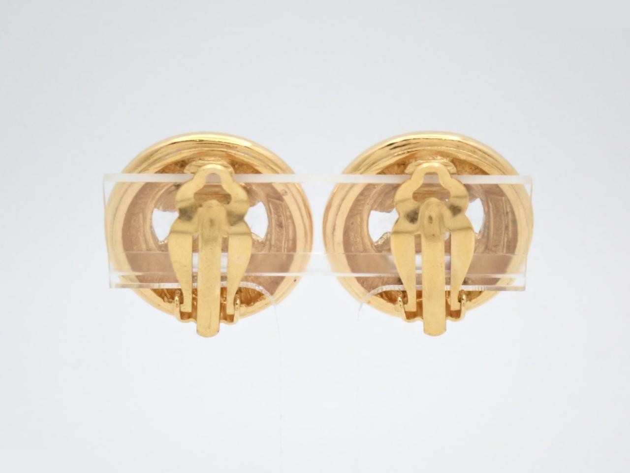 Earrings with Coco Mark design, gold. — view 2