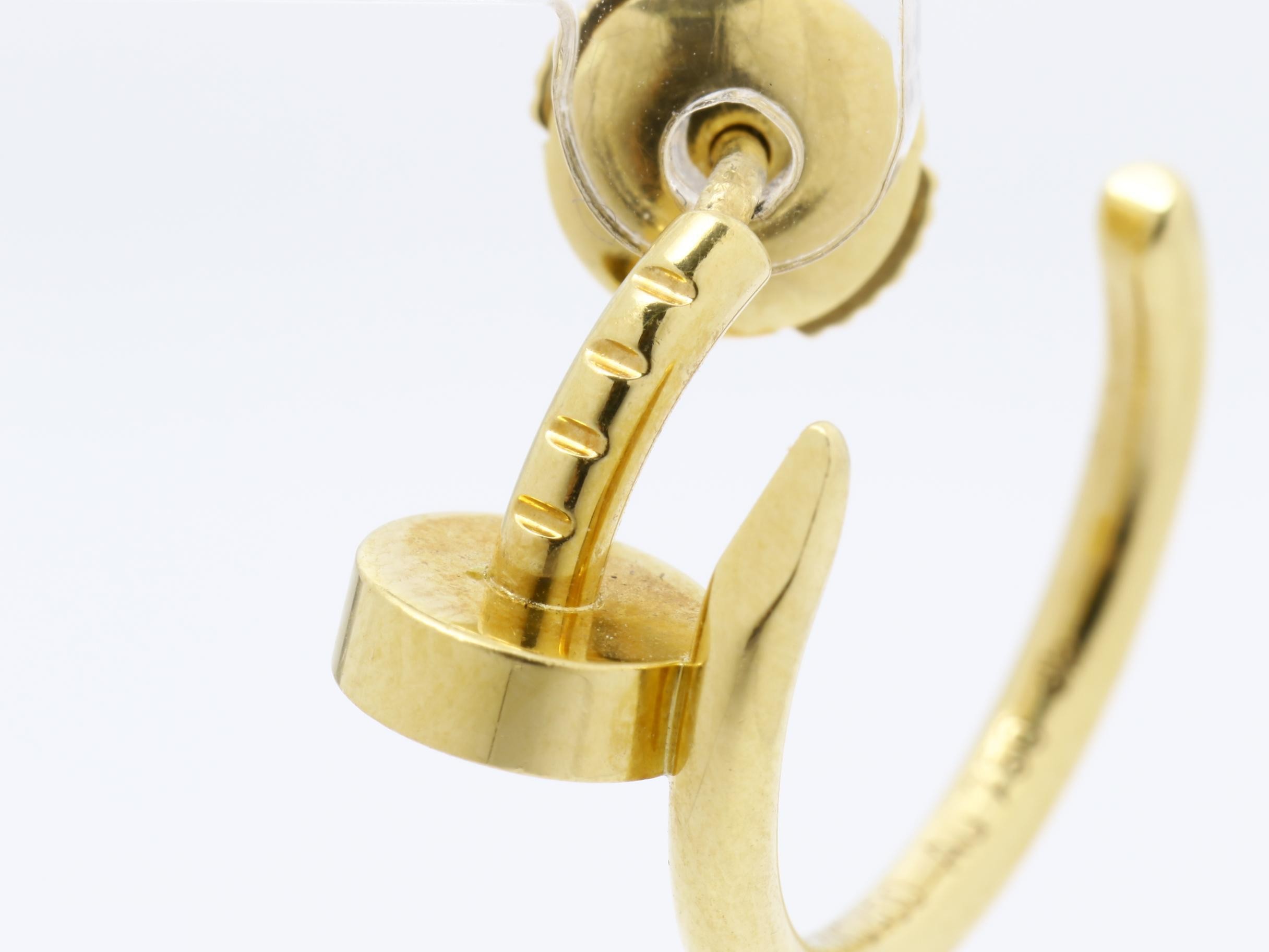 Juste un Clou hoop earrings, 750 yellow gold, 2.6g — view 2