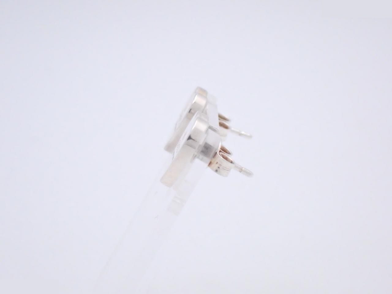Heart-shaped earrings, sterling silver (SV925), 3.4g — view 3