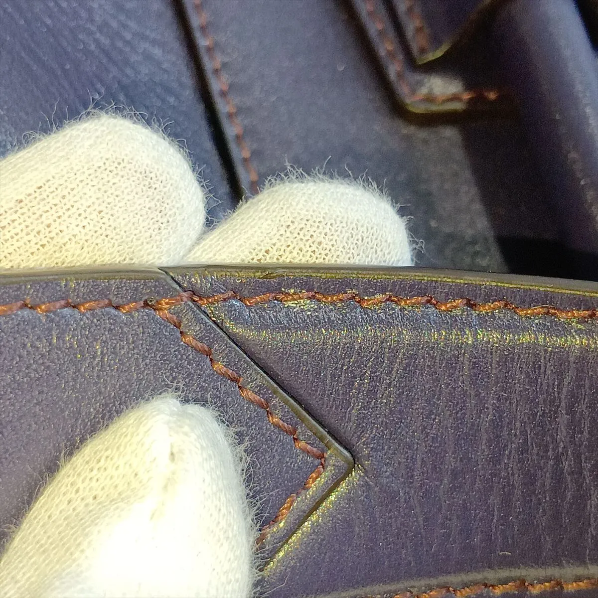Antigona Leather 2-Way Tote Bag, Purple — view 12