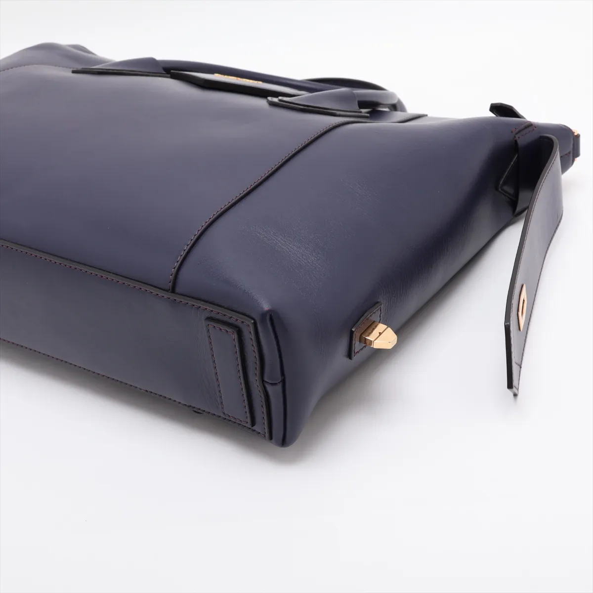 Antigona Leather 2-Way Tote Bag, Purple — view 3