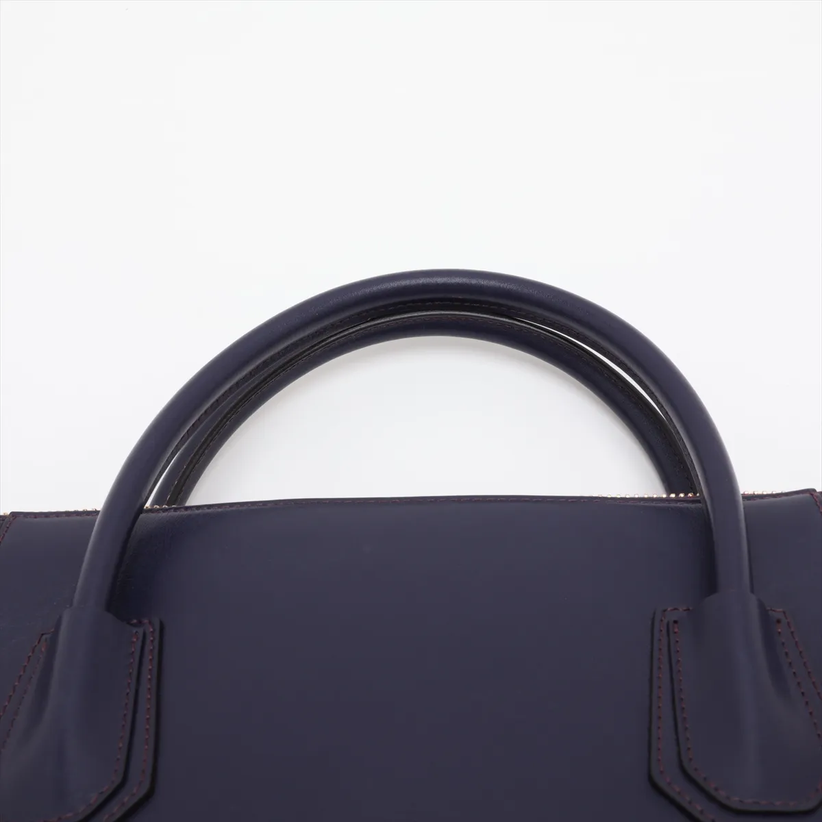 Antigona Leather 2-Way Tote Bag, Purple — view 6
