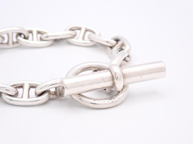 Cursive engraved Chaine d'Ancre bracelet MM16 frames Ag925/49.5g — view 3