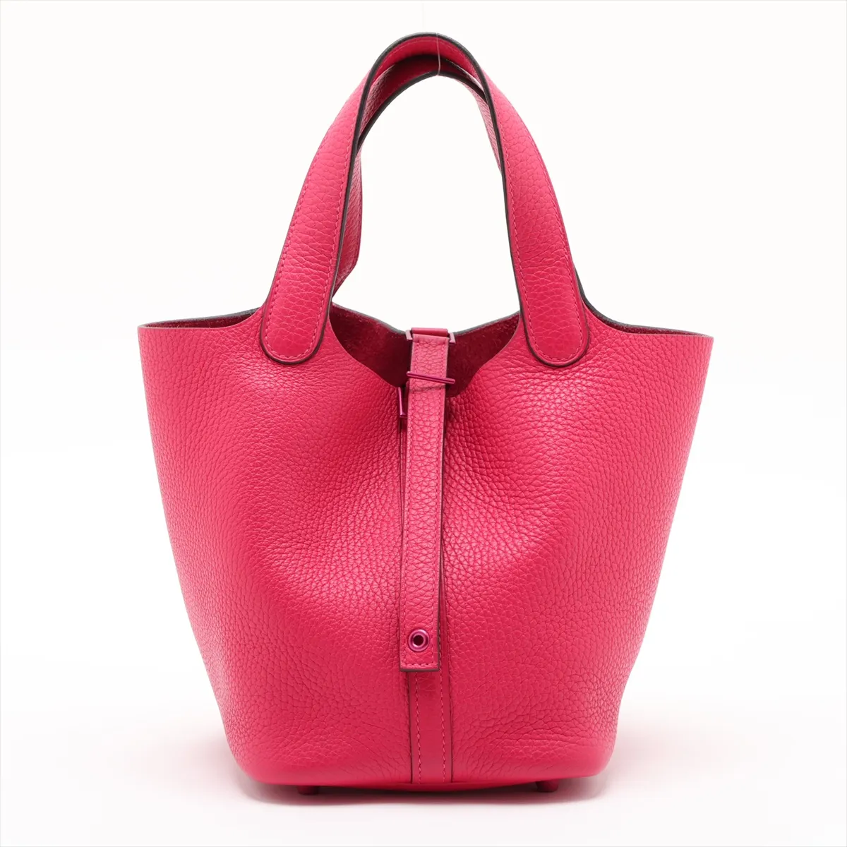 Picotin Lock 18 PM Monochrome Taurillon Clemence Rose Mexico Pink Hardware U: 2022