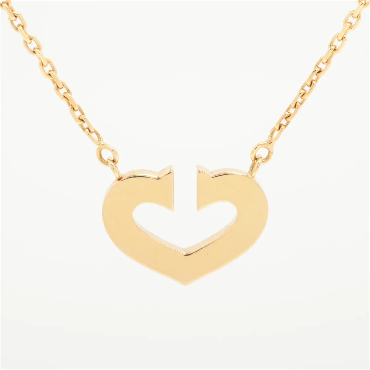 C Heart Necklace 750(YG) 7.2g M91845 — view 2