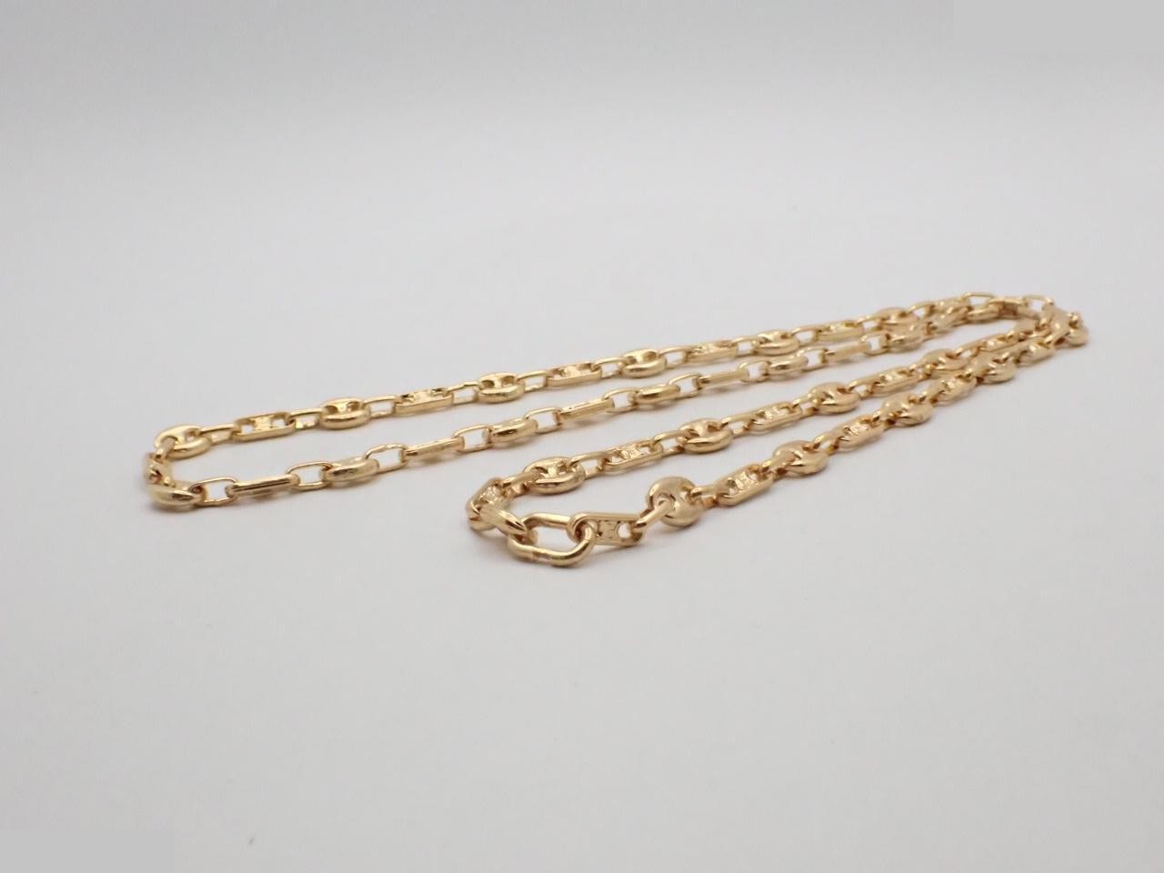 Macadam motif chain necklace, neck circumference approximately 88cm — view 3