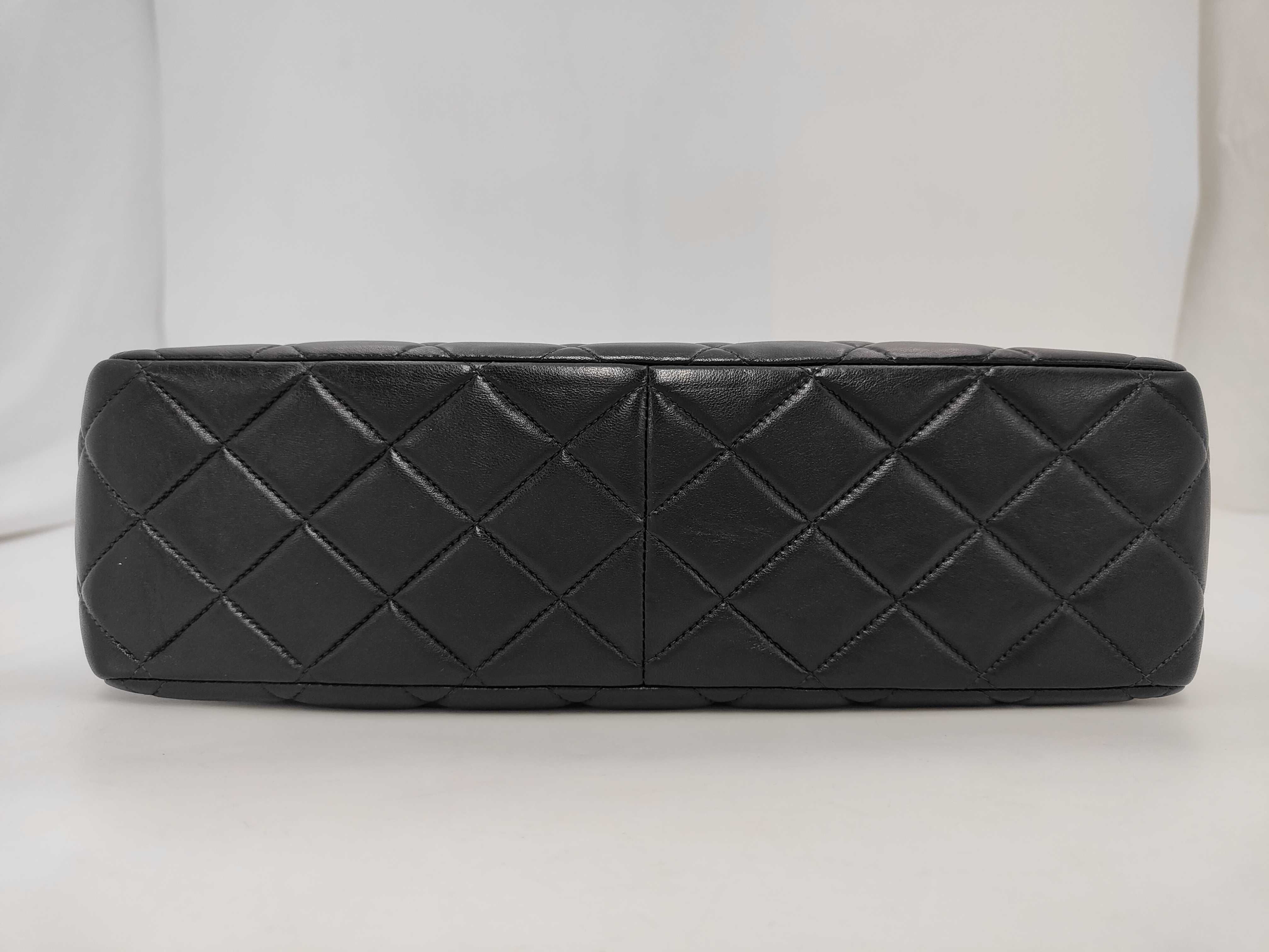 Large Matelassé Lambskin Shoulder Bag — view 3