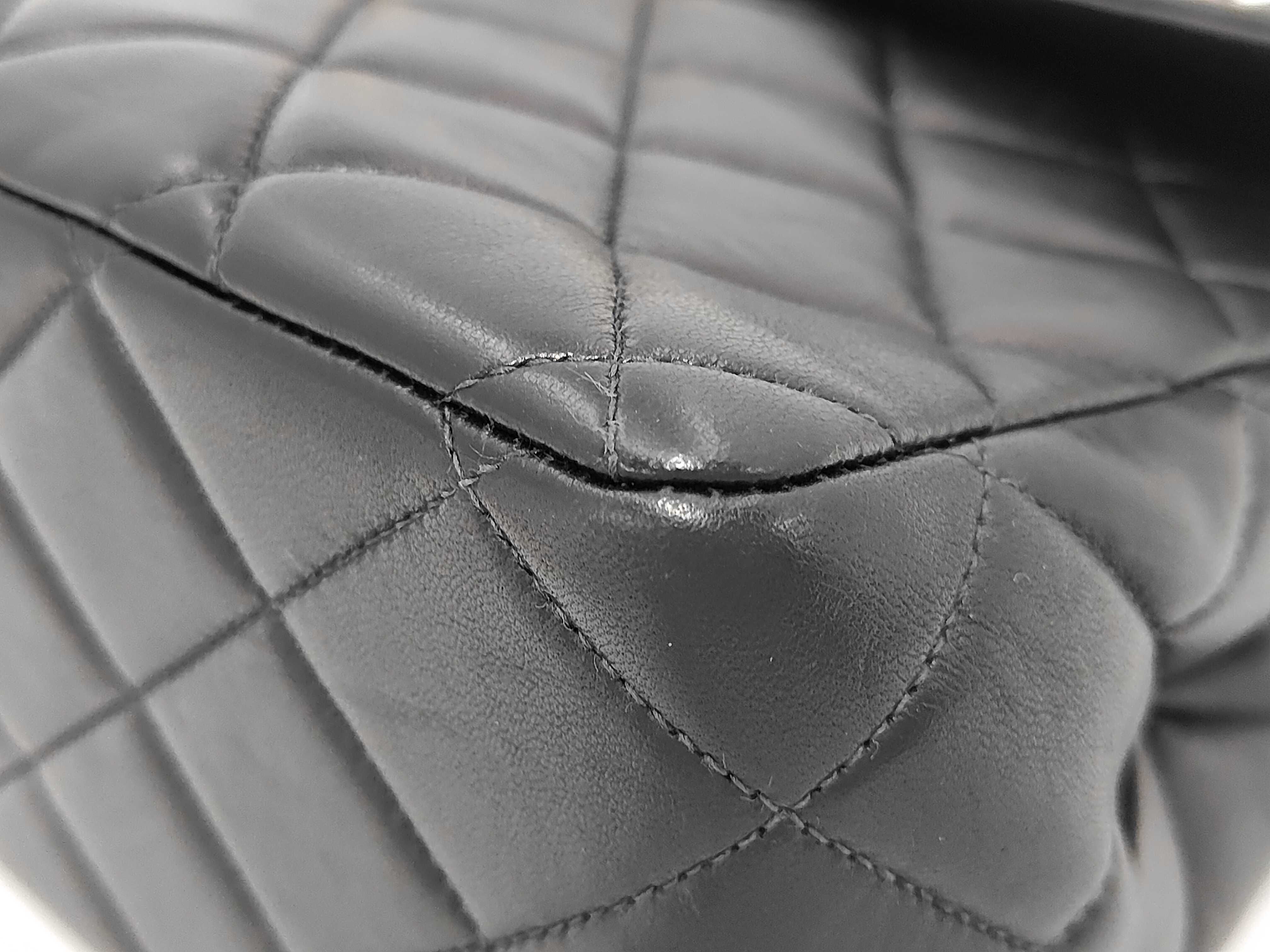 Large Matelassé Lambskin Shoulder Bag — view 4