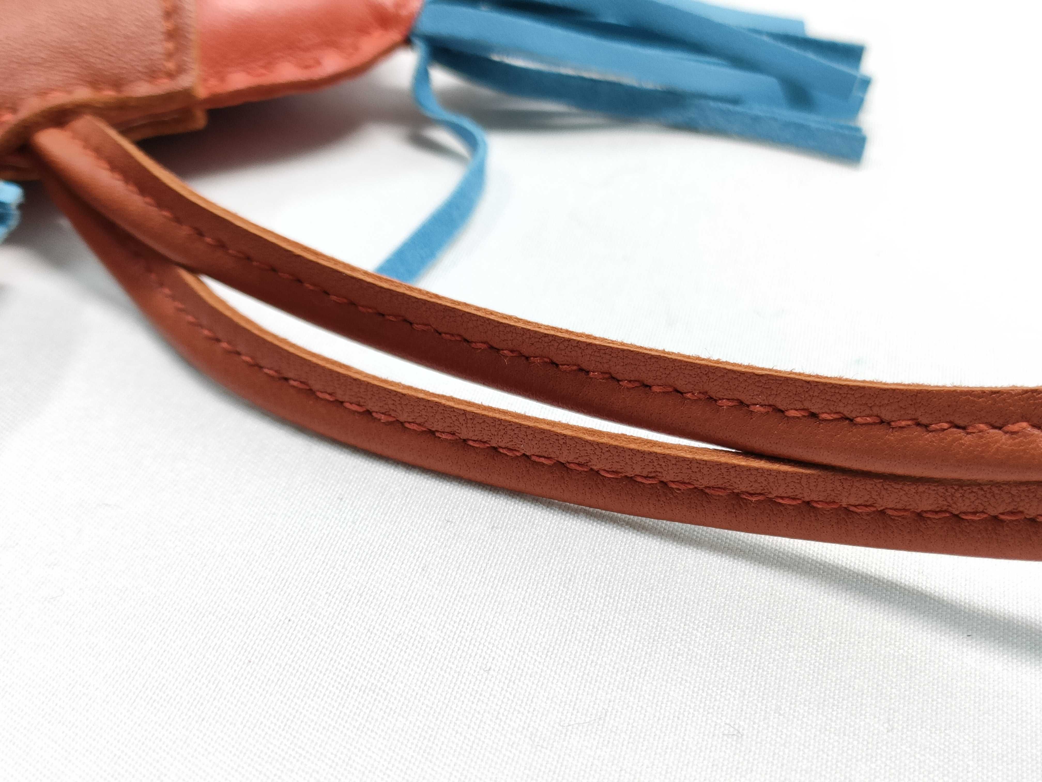 Rodeo MM A stamp Agneau-Miro Capucines Celeste Key Case — view 12