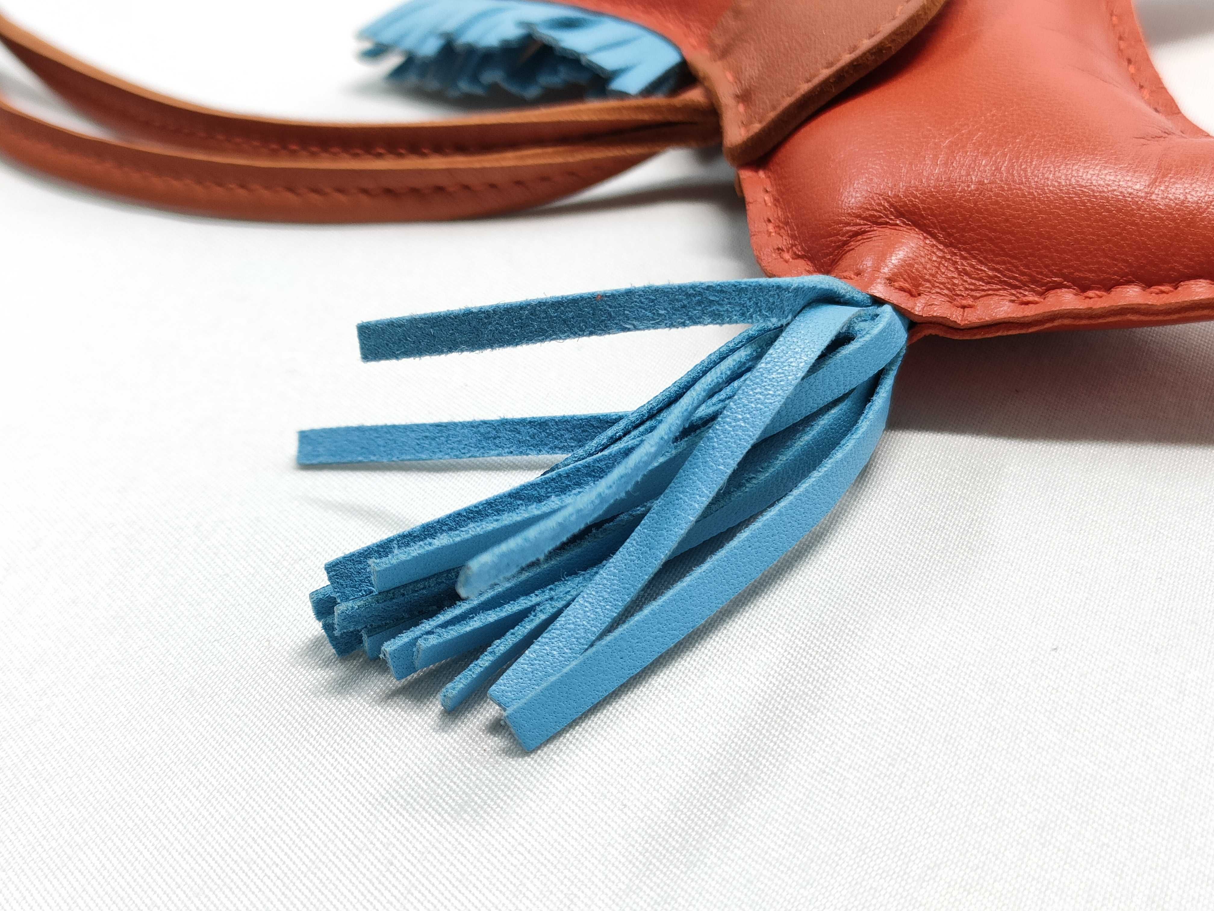 Rodeo MM A stamp Agneau-Miro Capucines Celeste Key Case — view 9