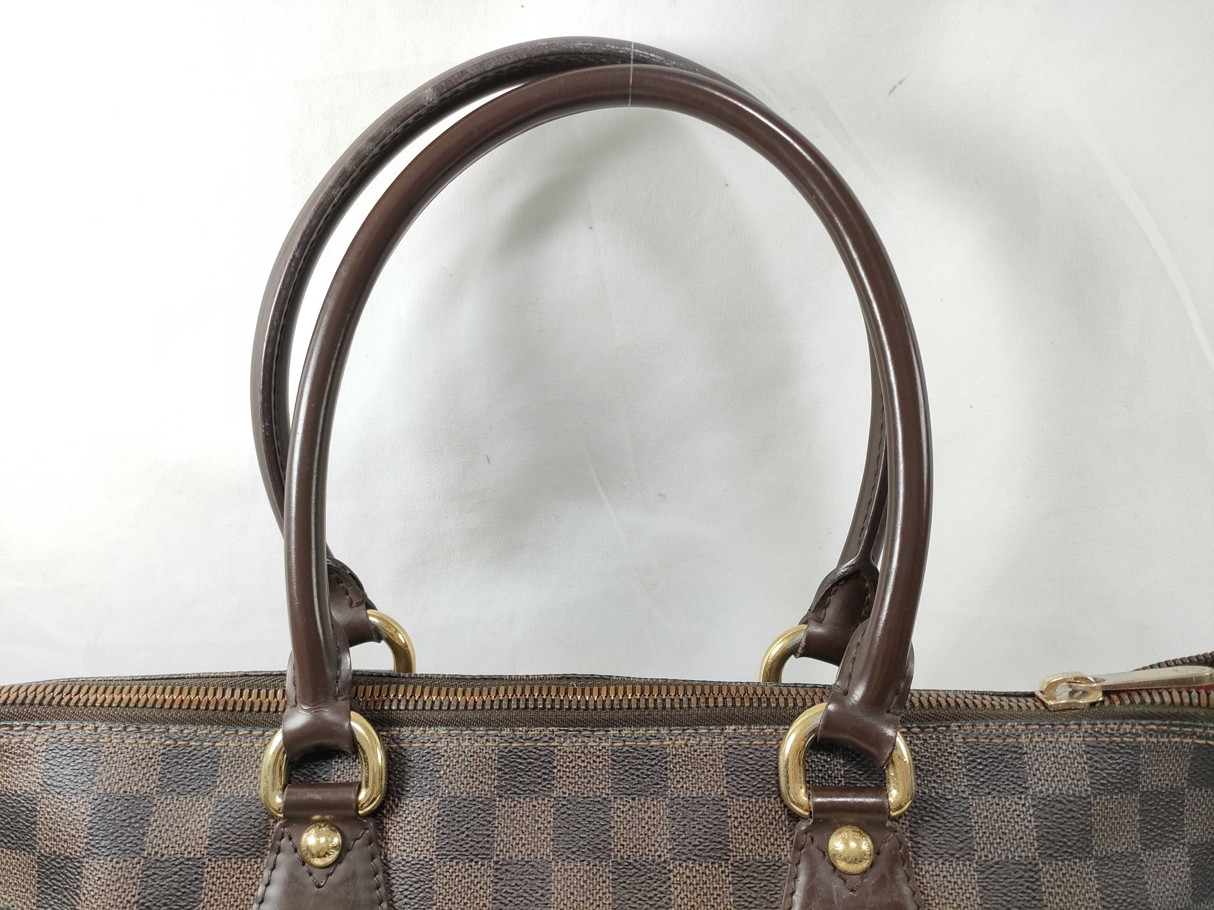Damier Saleya MM Handbag (Brown, N51182) — view 3