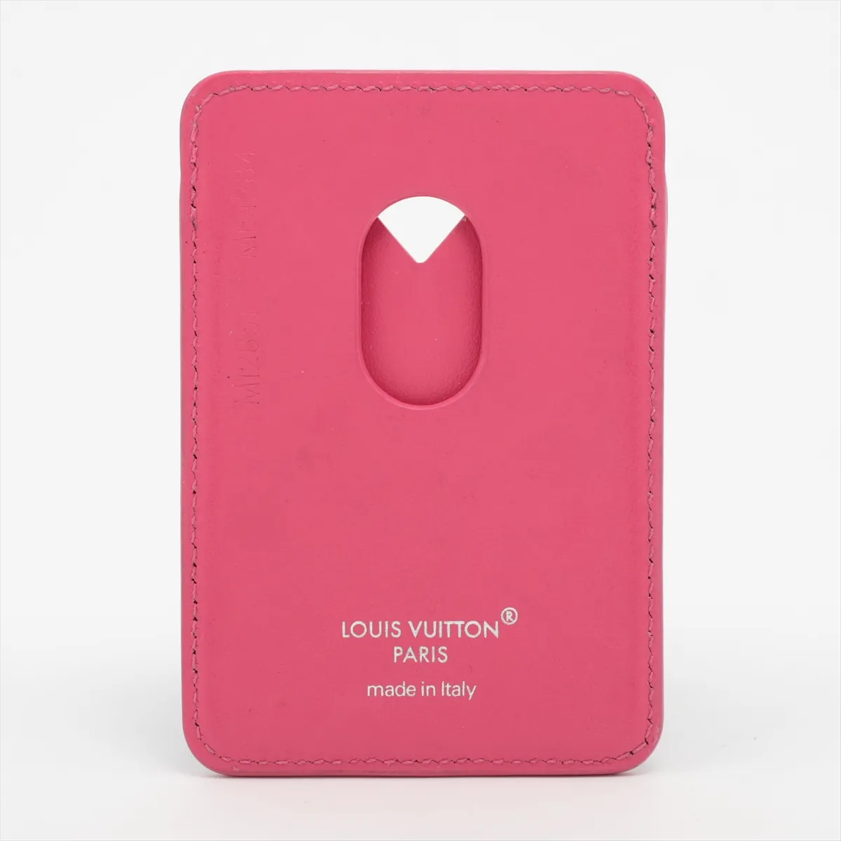 Monogram Macassar Portecartes Magnet M12851 ME4284 Pondicherry Pink Card Case — view 2