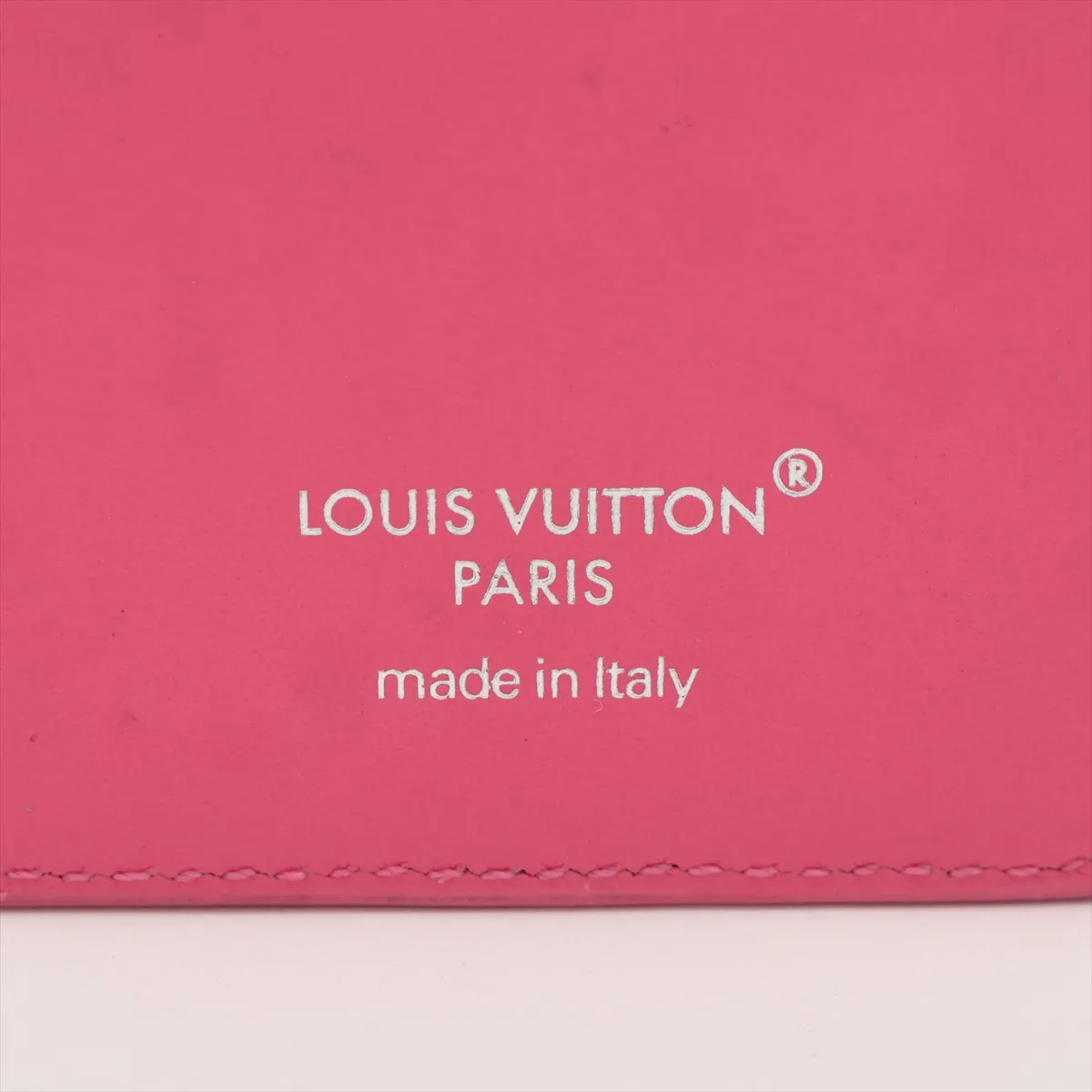 Monogram Macassar Portecartes Magnet M12851 ME4284 Pondicherry Pink Card Case — view 3