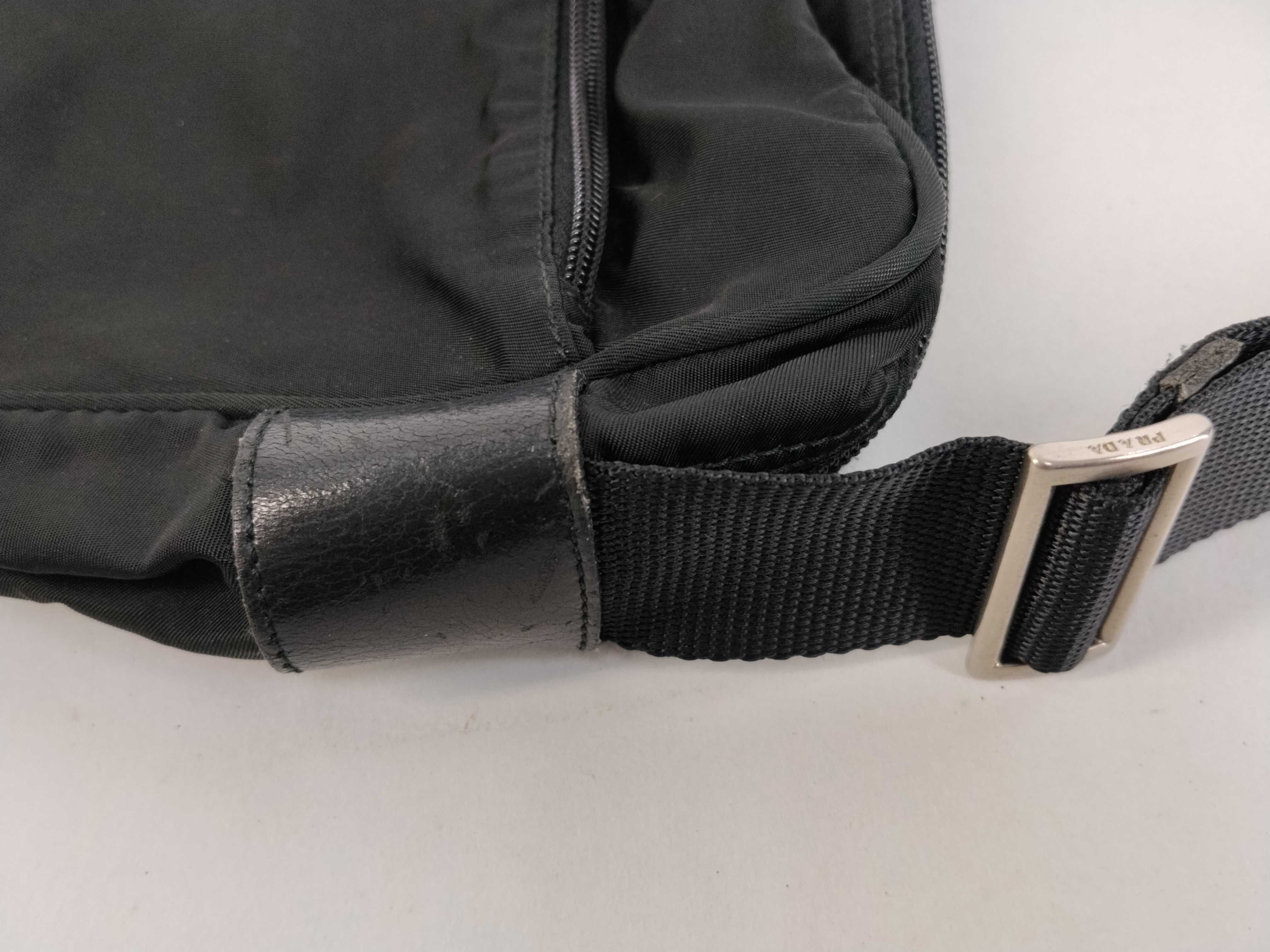 Nylon Shoulder Bag, Black Nylon Shoulder Bag — view 5
