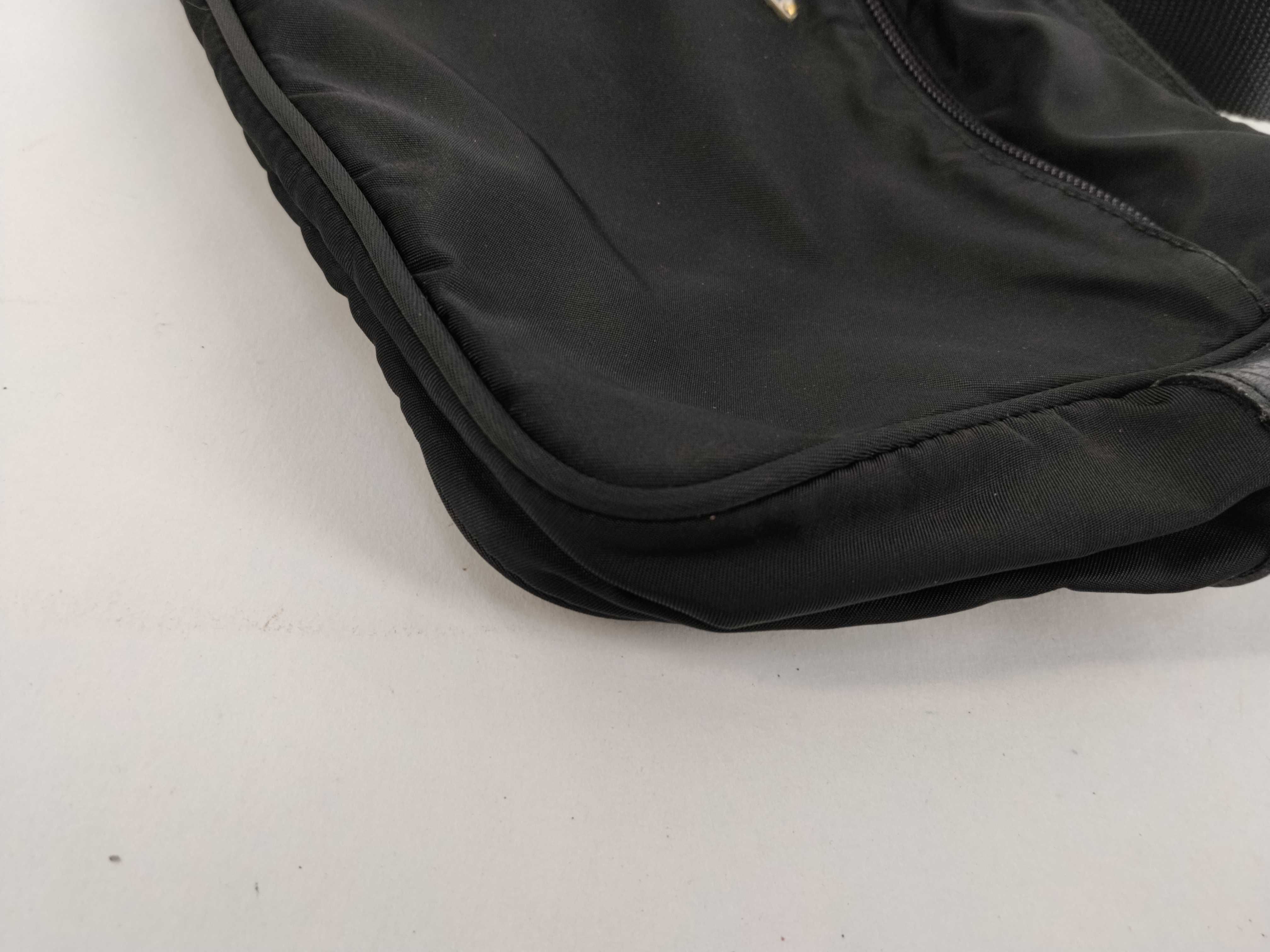 Nylon Shoulder Bag, Black Nylon Shoulder Bag — view 6