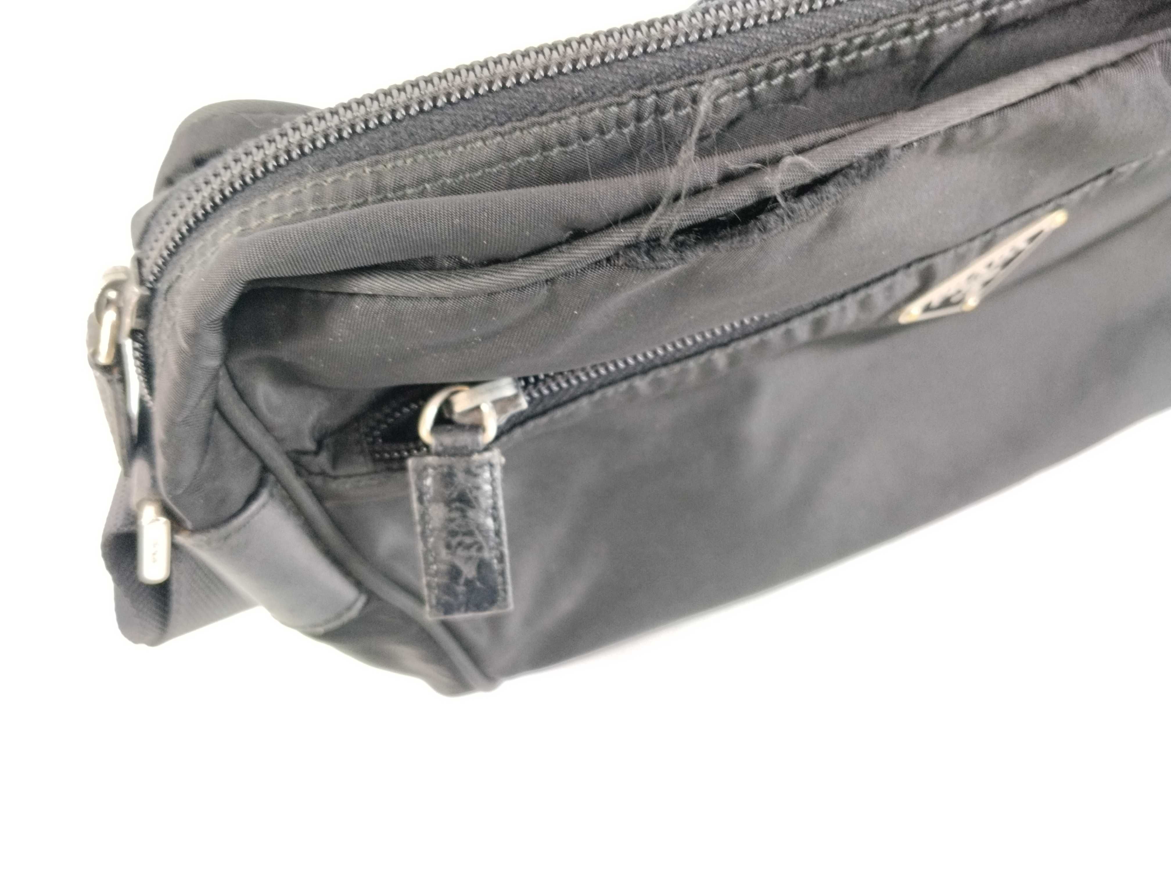 Nylon Shoulder Bag, Black Nylon Shoulder Bag — view 8
