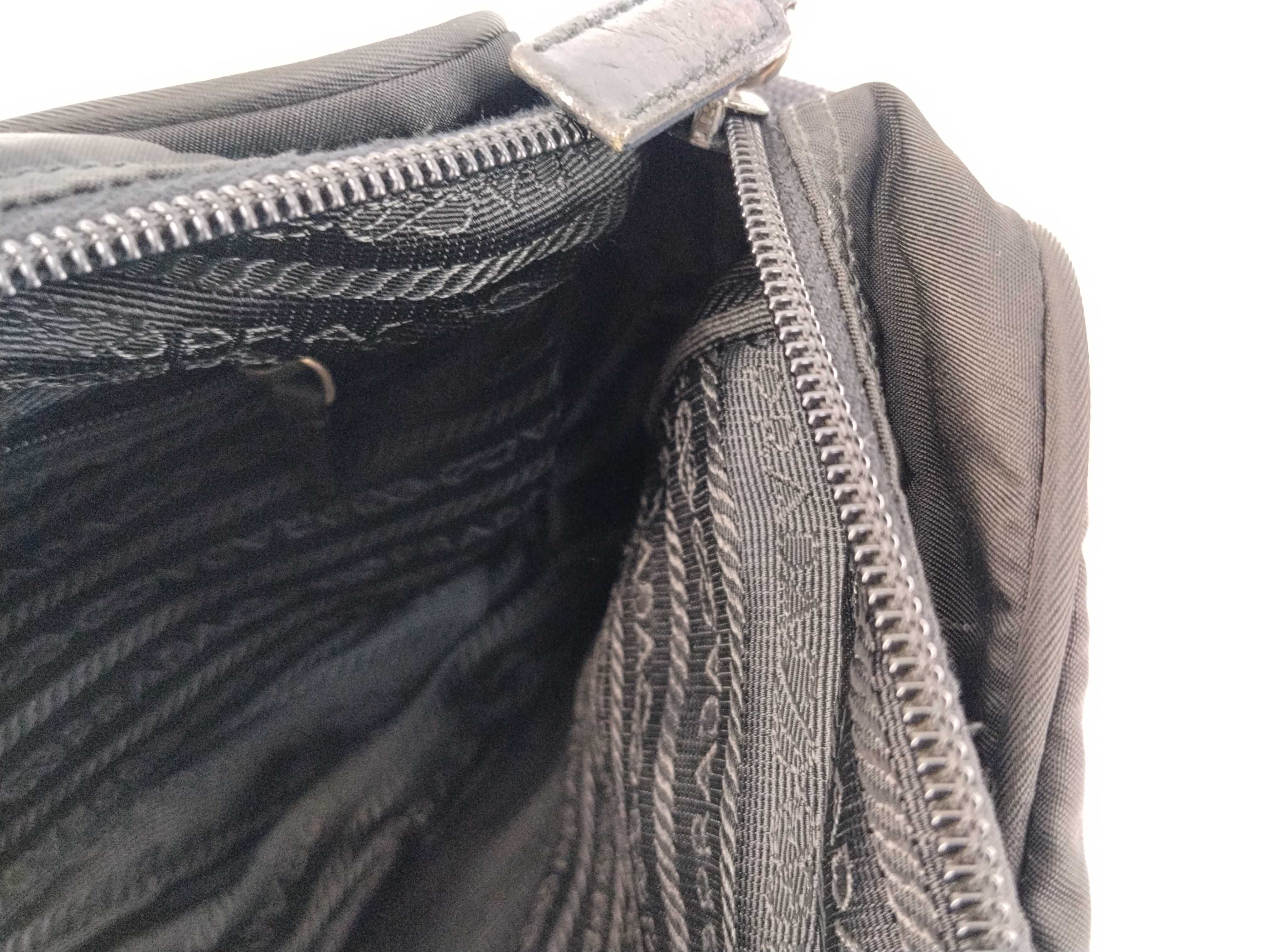 Nylon Shoulder Bag, Black Nylon Shoulder Bag — view 9