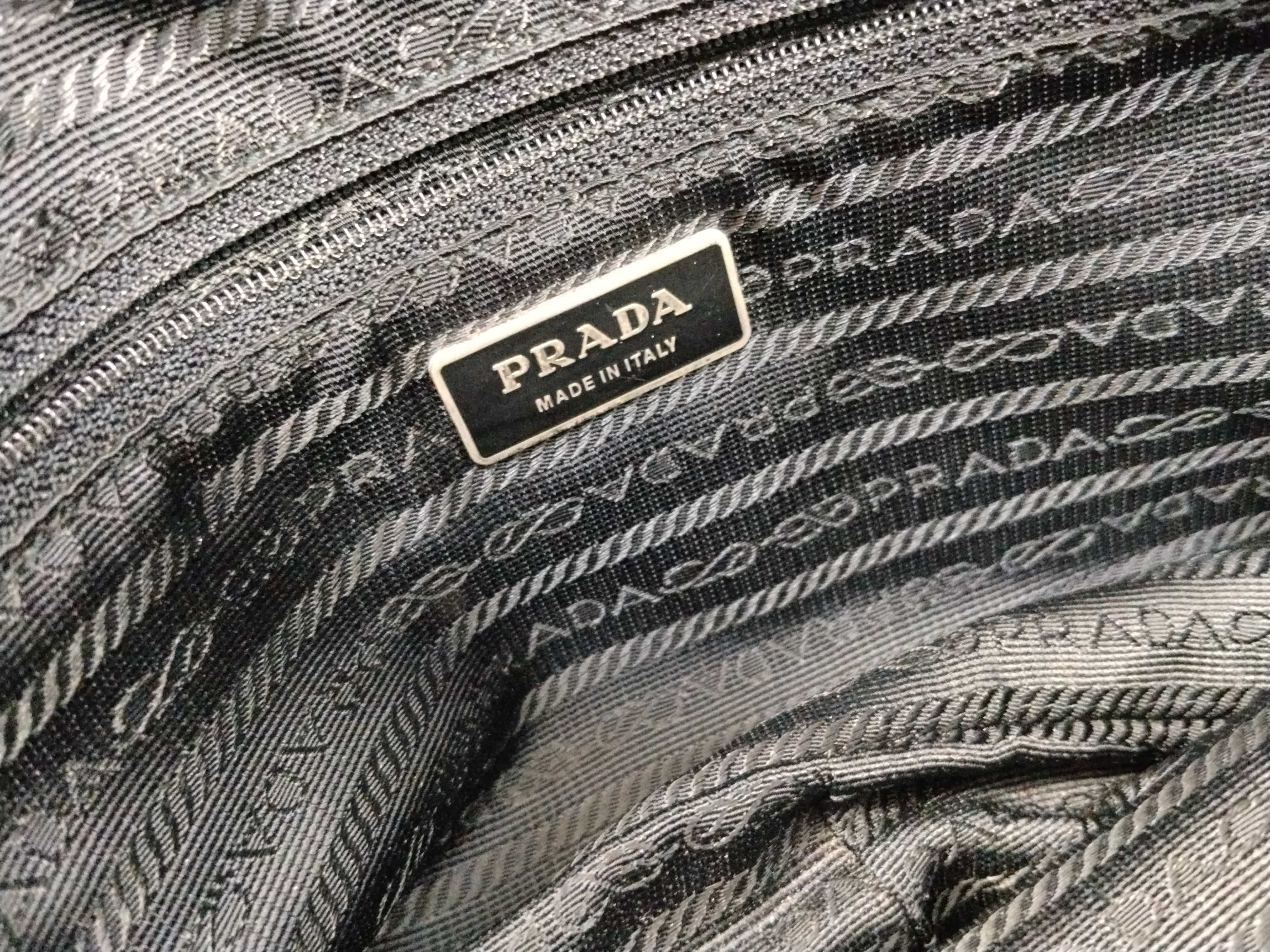 Nylon Shoulder Bag, Black Nylon Shoulder Bag — view 10