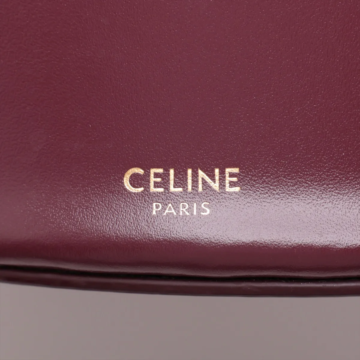Triomphe Maillon Leather Shoulder Bag, Bordeaux — view 8