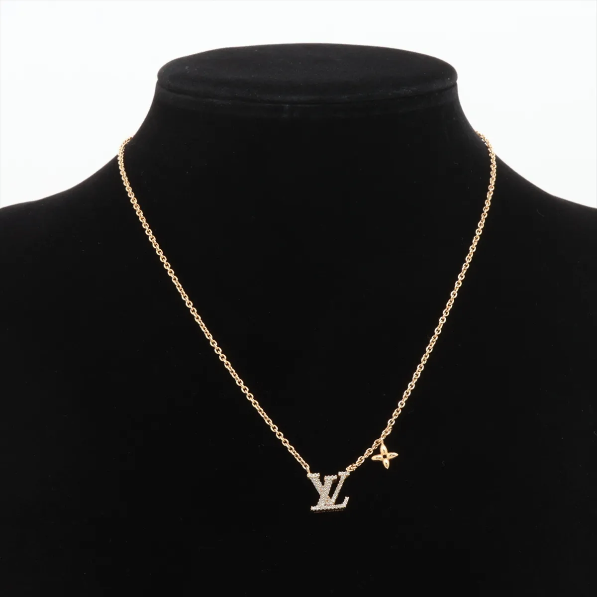 M00596 Collier LV Iconic VA5205 Necklace GP x Rhinestone Gold — view 5