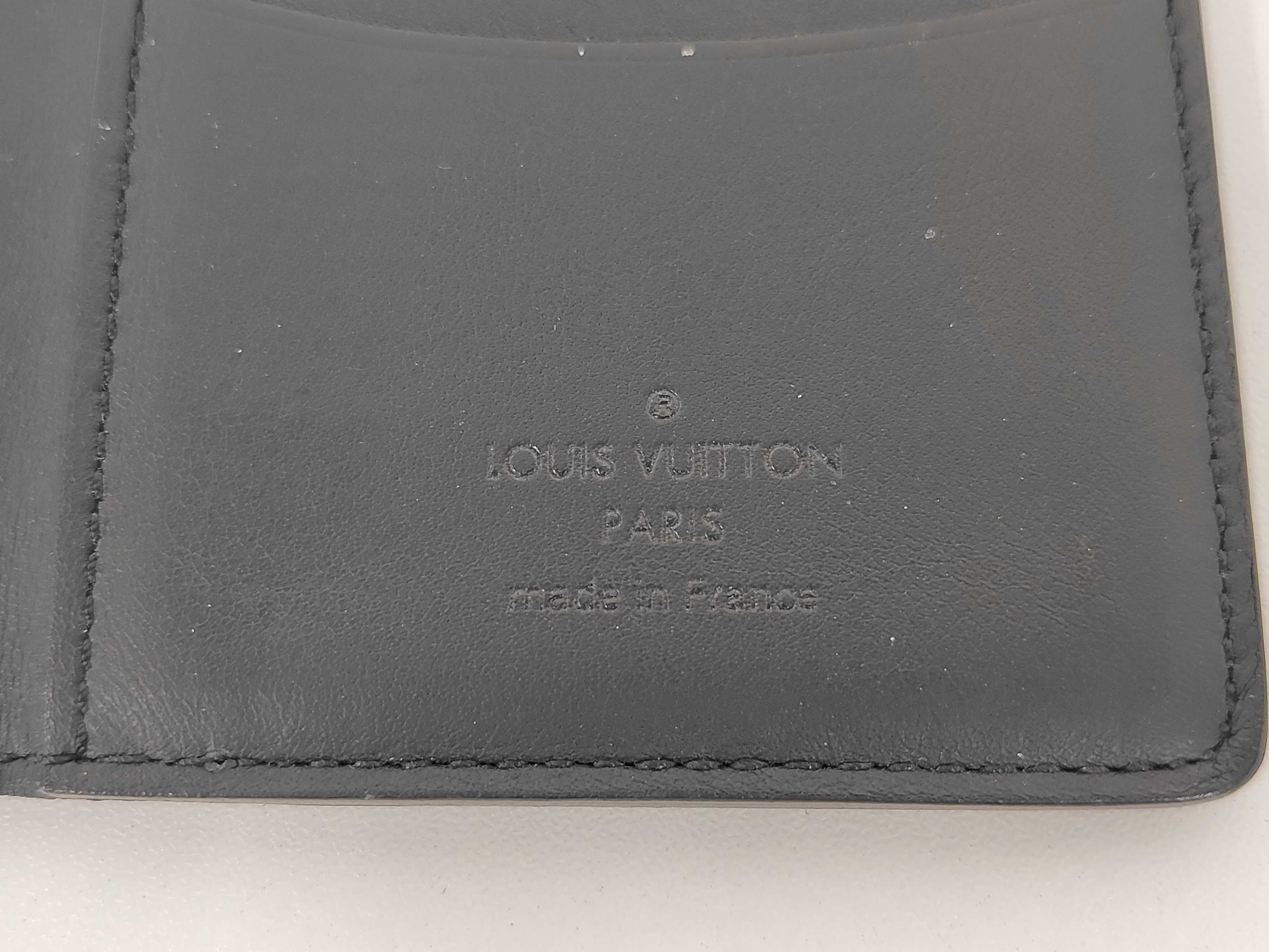 Damier Infini Louis Vuitton Infini Business Card Holder with Initials Card Case — view 4
