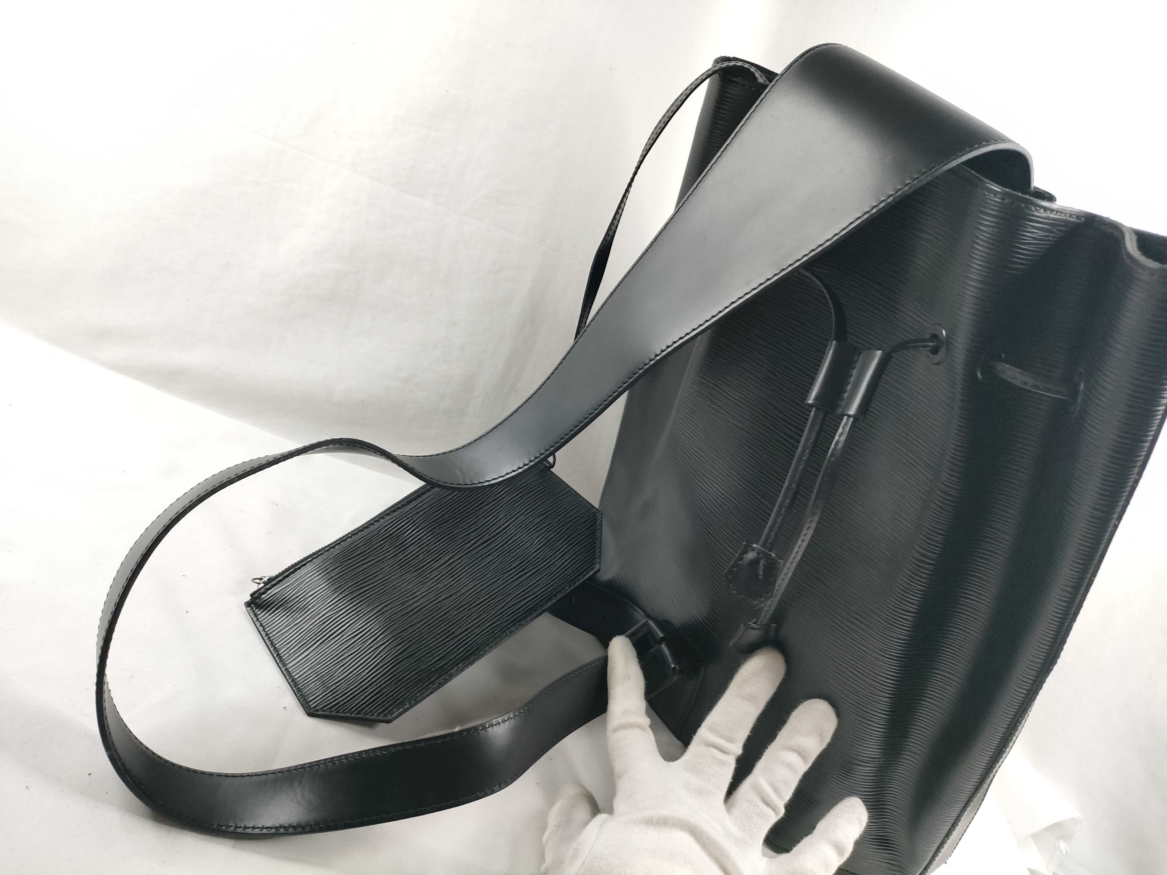 Epi Leather M80153 Epi Leather Black Sac aux Shoulder Bag — view 7