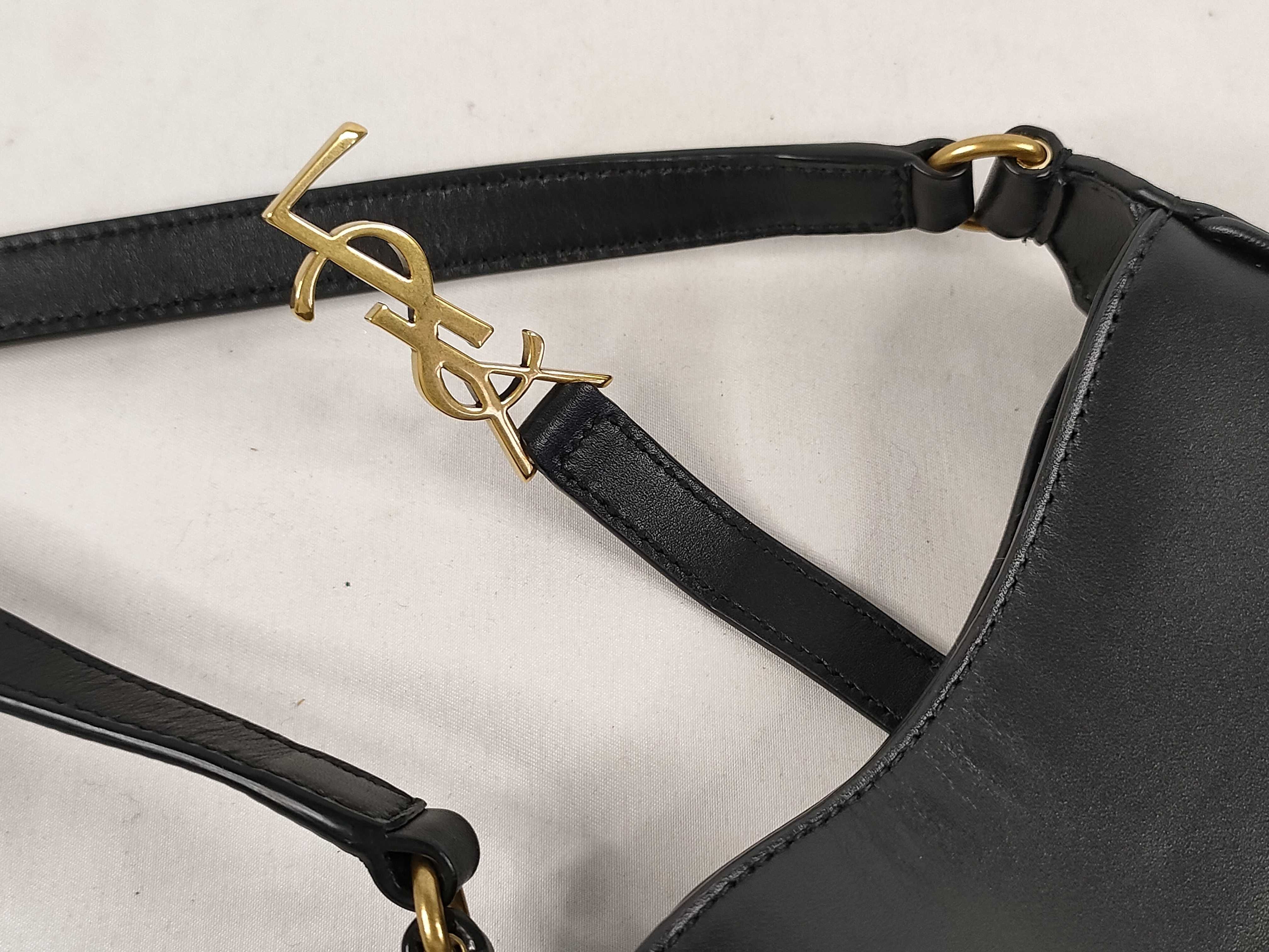 Vertical Mini 735214 Black Leather Shoulder Bag — view 8