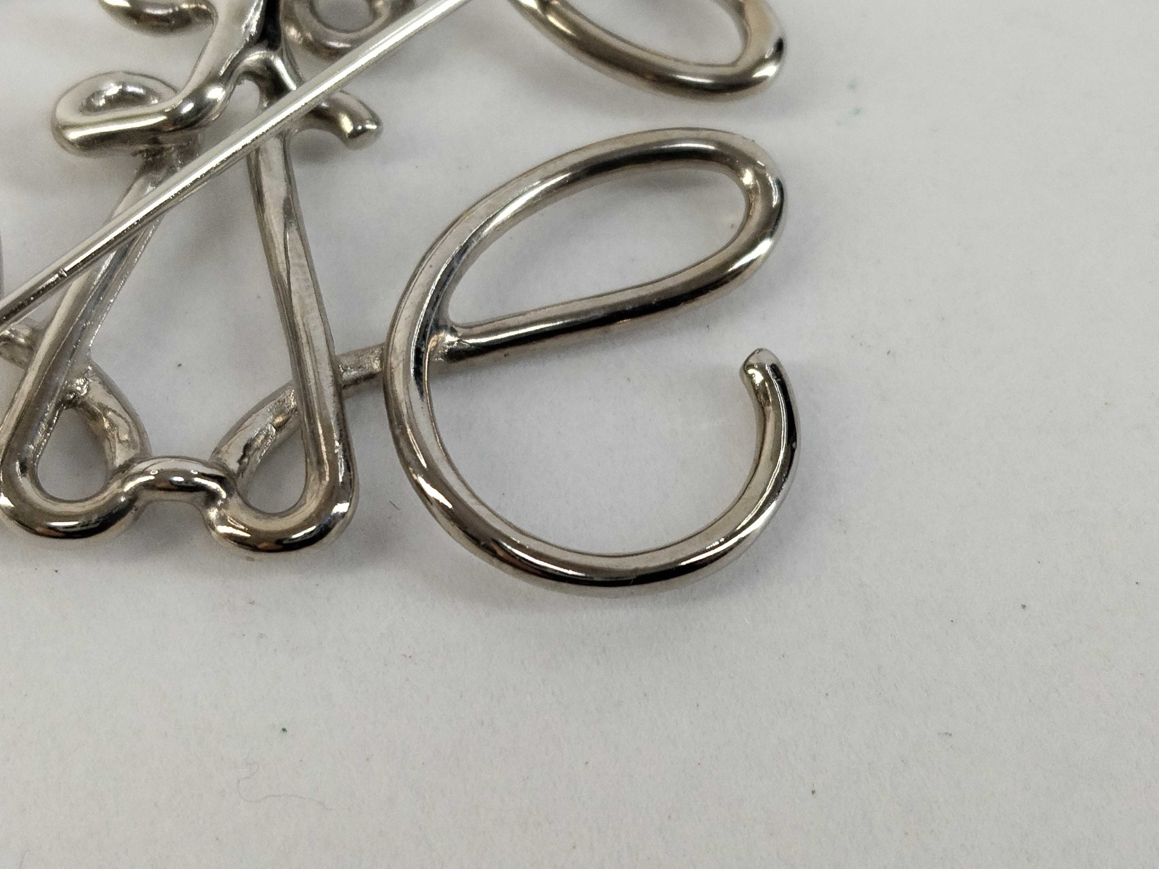 Anagram Silver Brooch with Dust Bag and Box — view 5