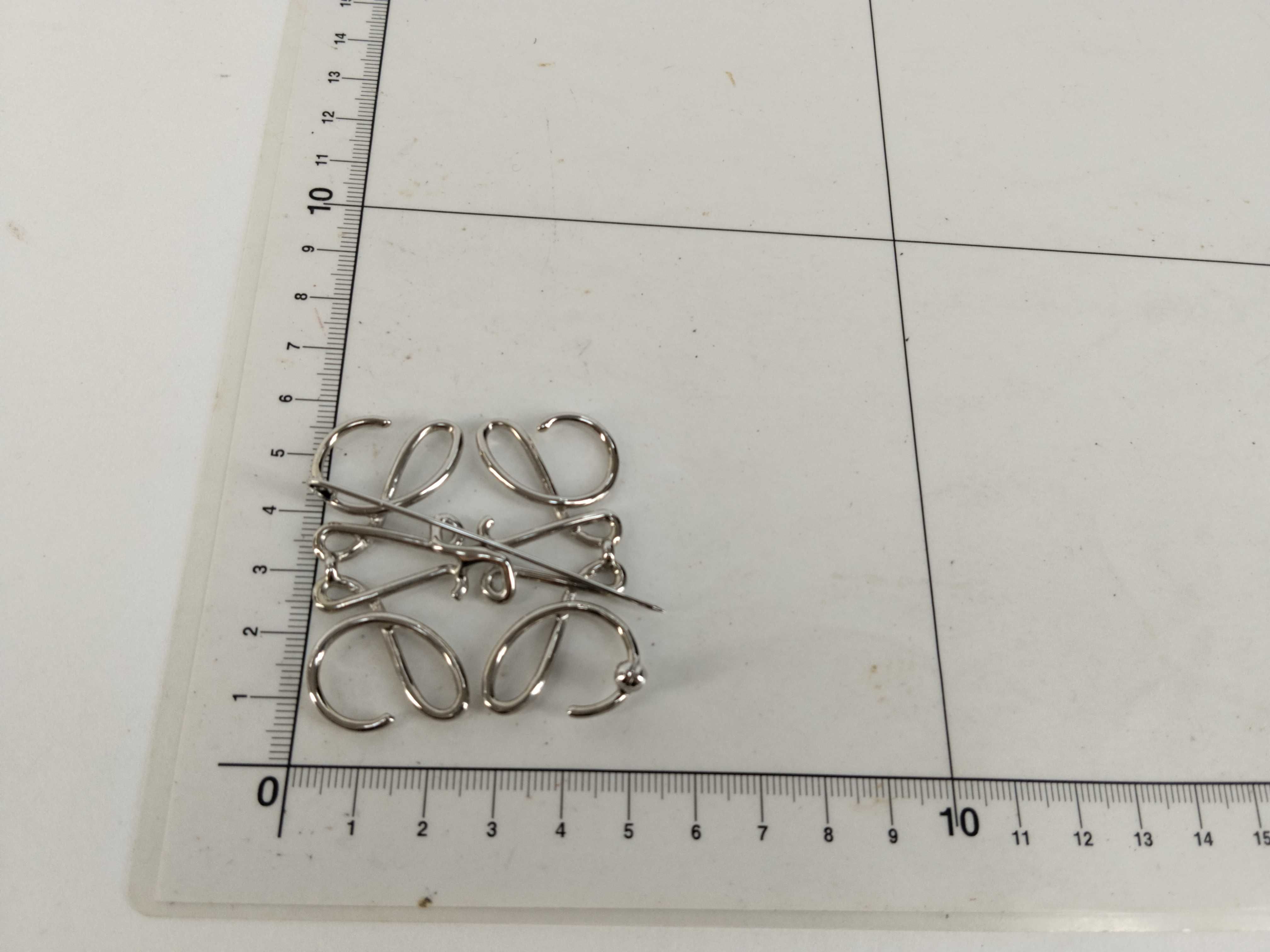 Anagram Silver Brooch with Dust Bag and Box — view 10