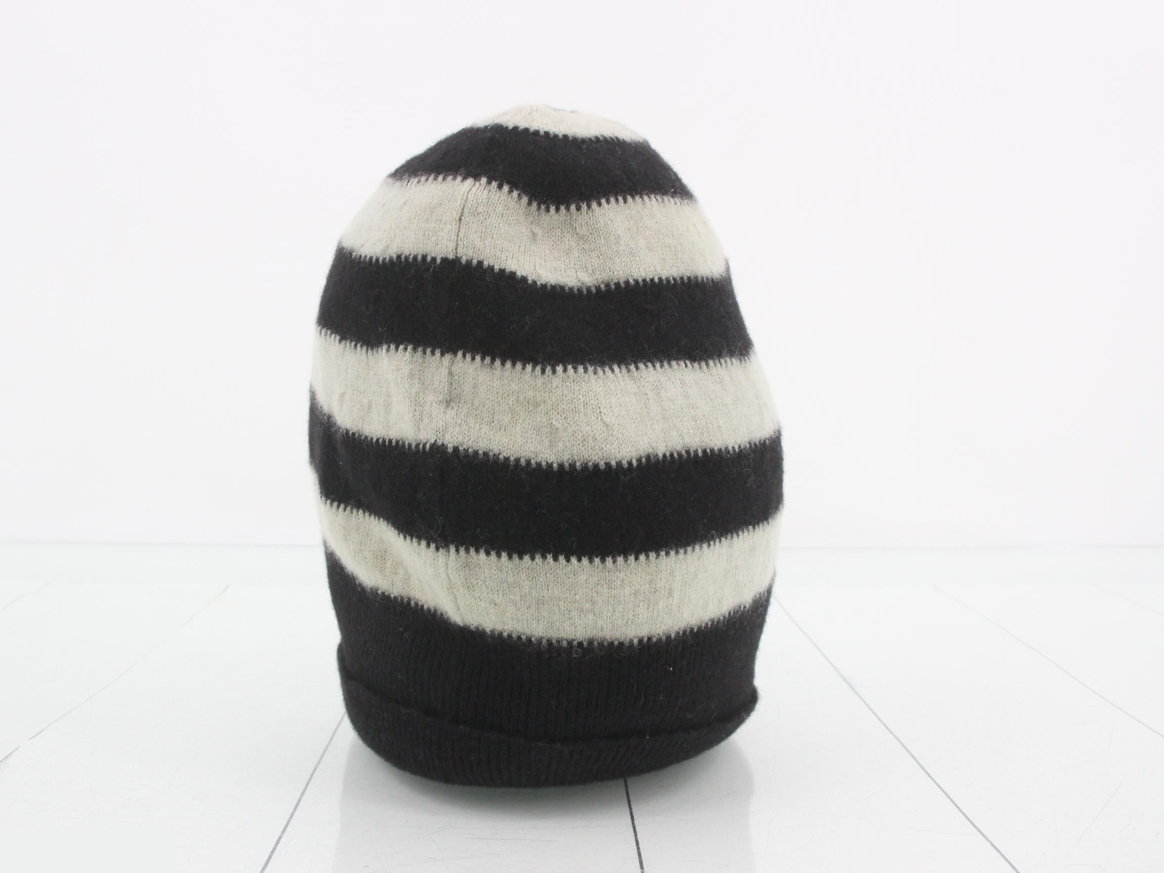 LV knit hat, striped, cashmere blend — view 2