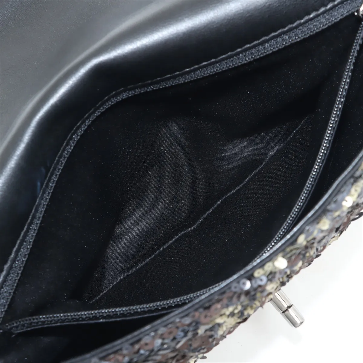 Coco Mark Sequin Single Flap Double Chain Bag Multicolor Silver Hardware 17718310 17th Series — view 7